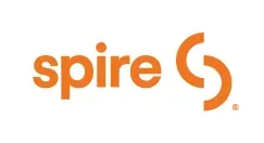 Spire Logo in orange with stylized letter G