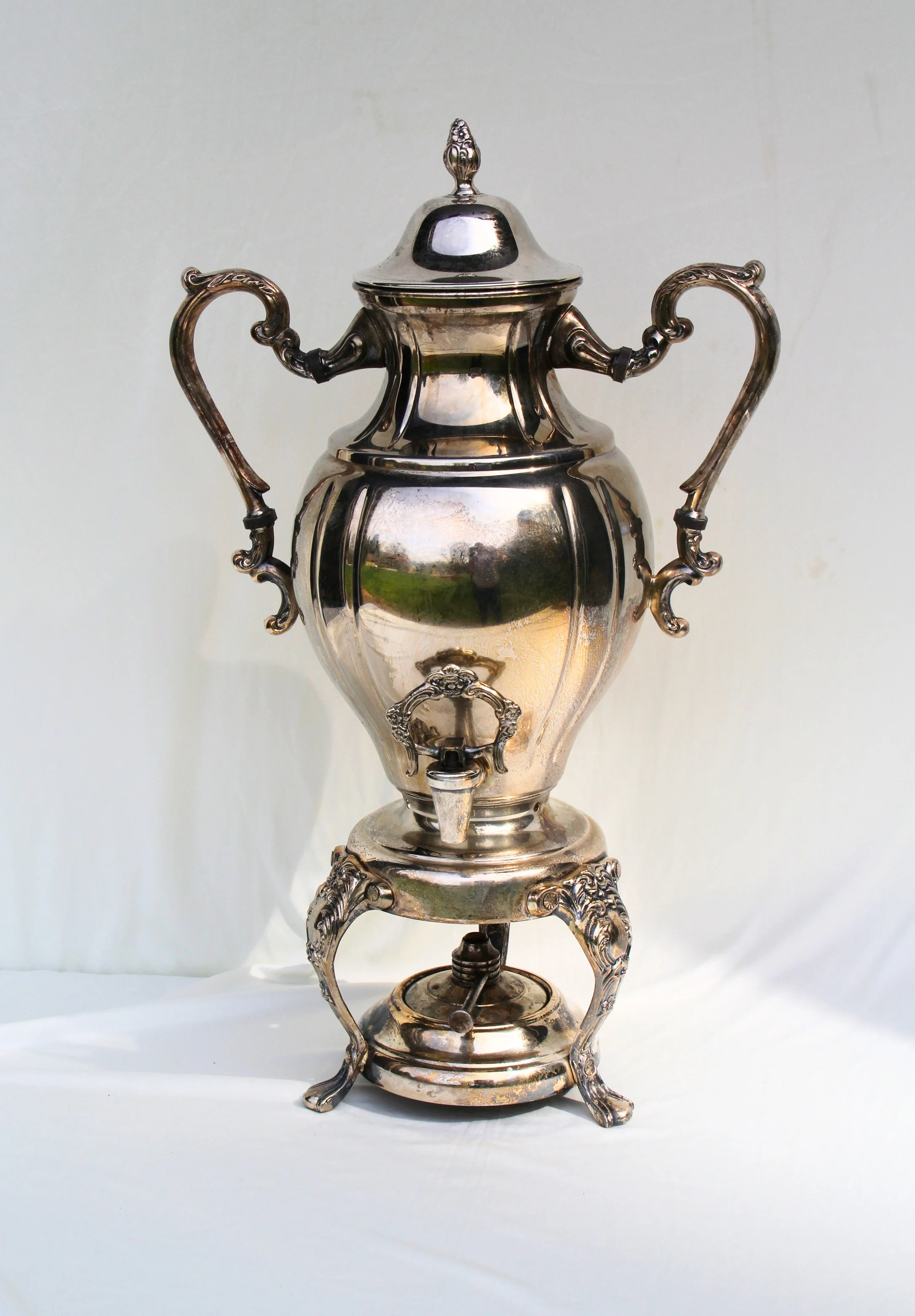 Silver Tea Dispenser