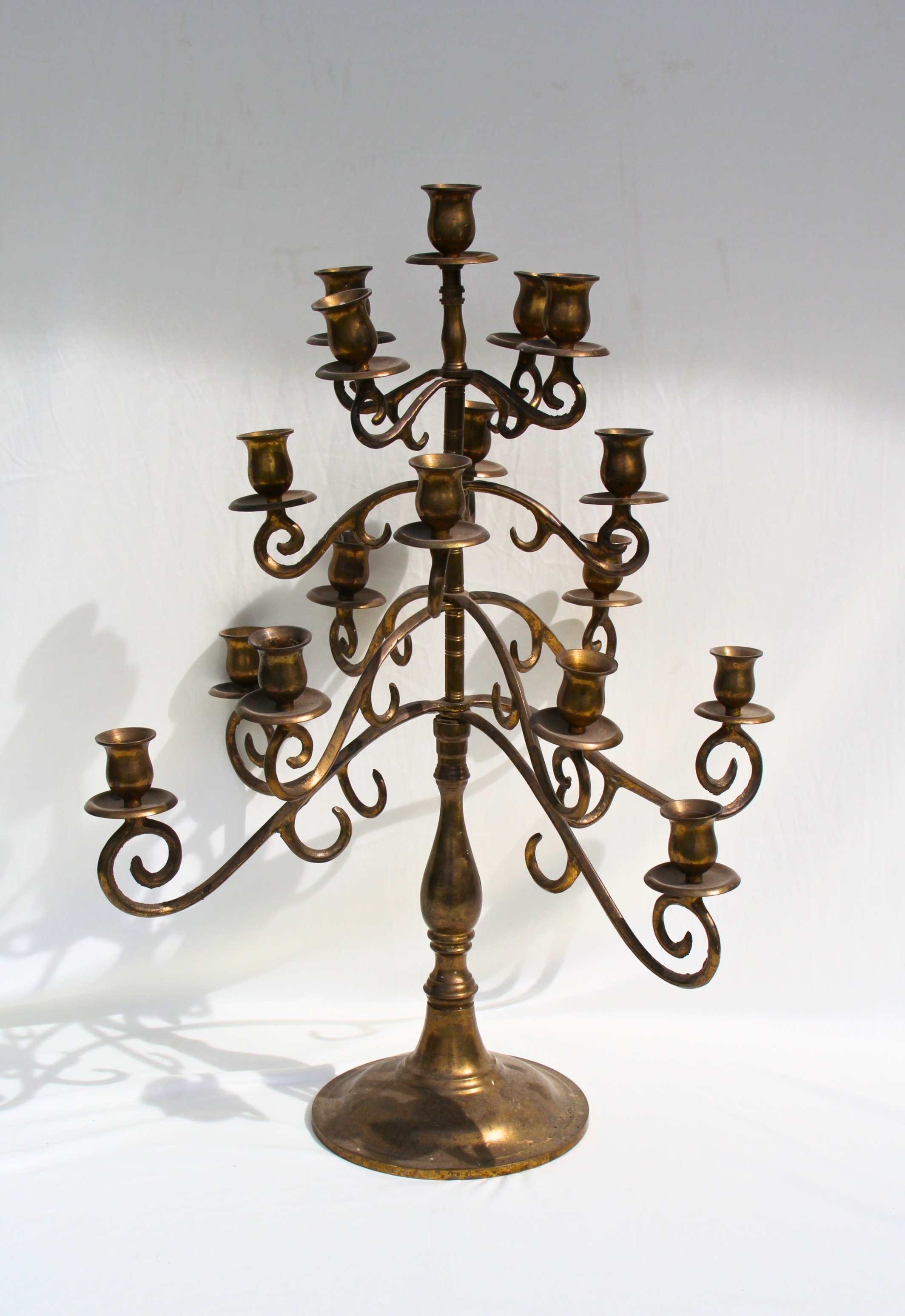 Large Brass Candelabra