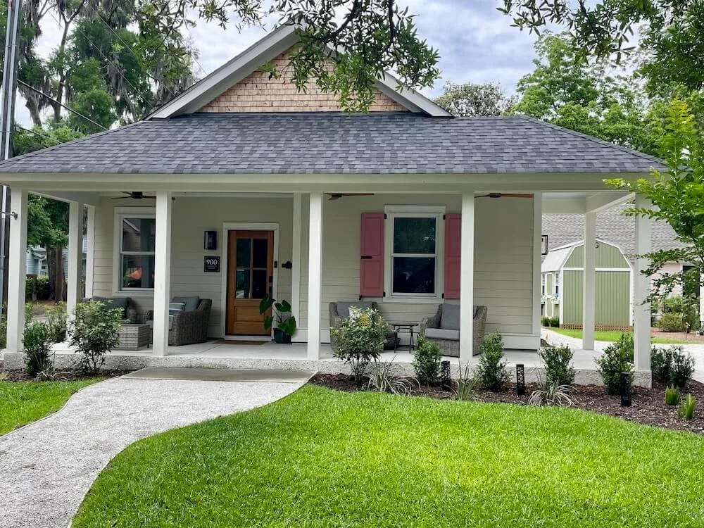 Palm Cottage vacation rental with outdoor living space in Beaufort SC