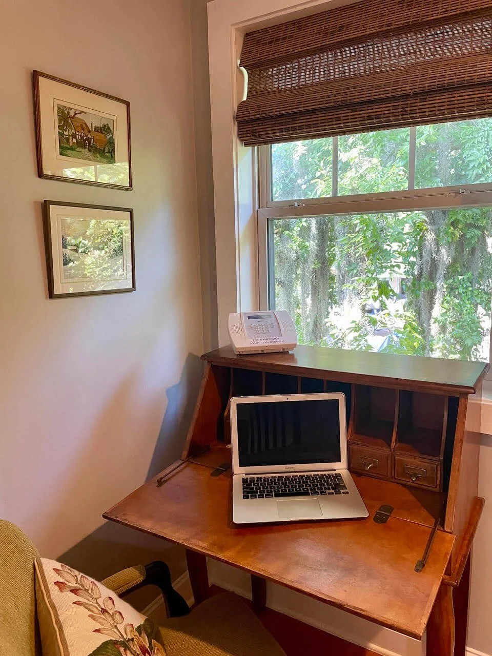 Dedicated study area inside Camellia Suite
