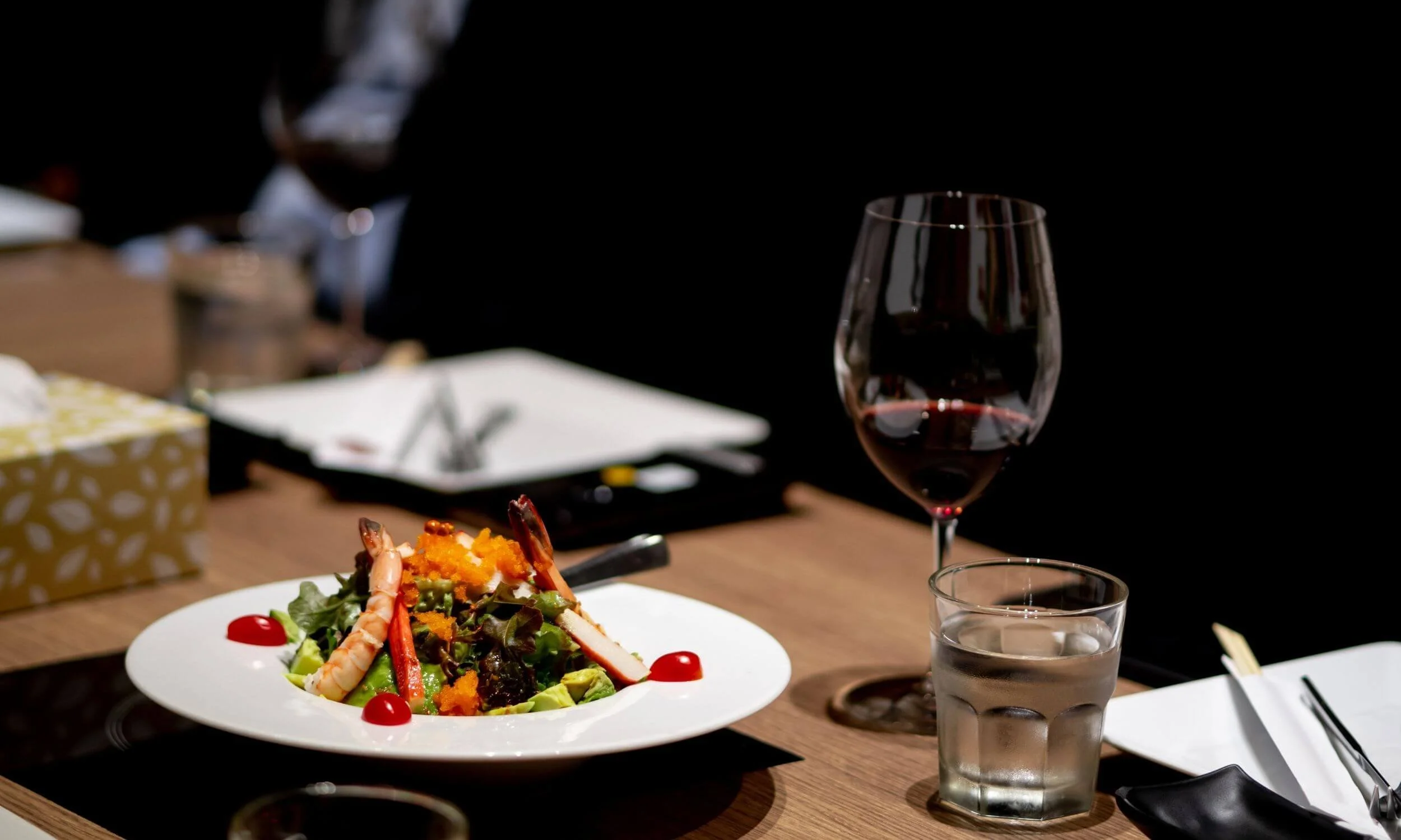 Food and wine enjoyed with friends in the Lowcountry