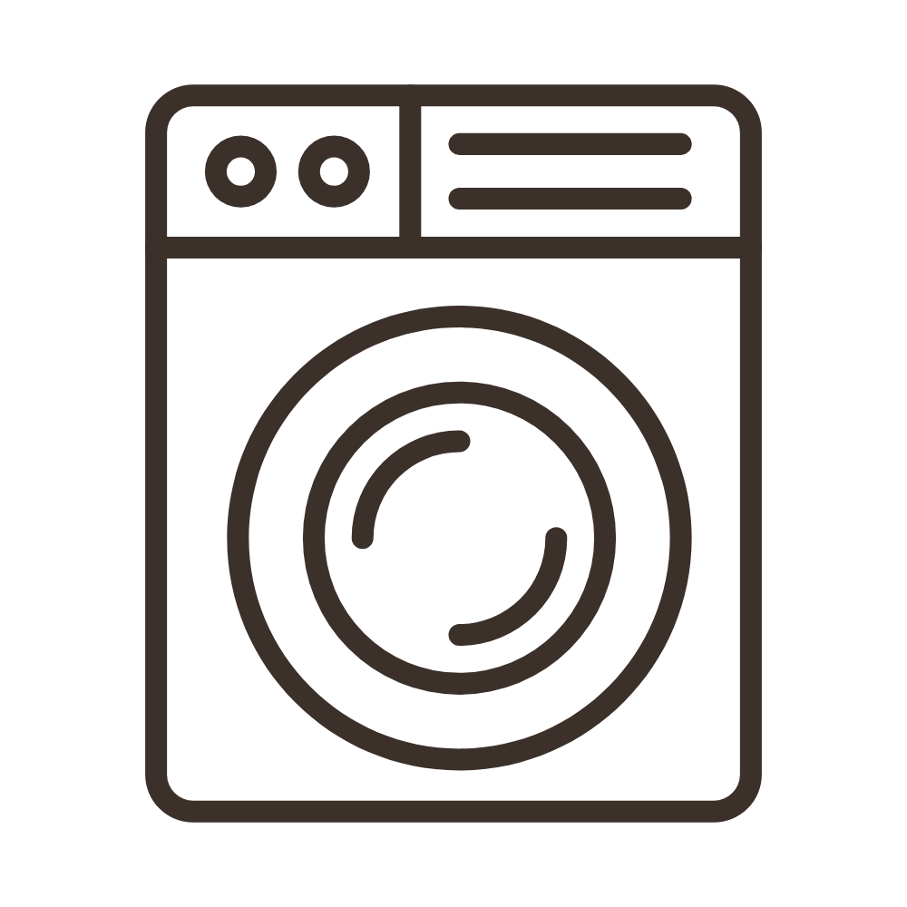 Washer and dryer available in suite