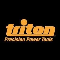 Triton logo with the tagline 'Precision Power Tools' on a black background.