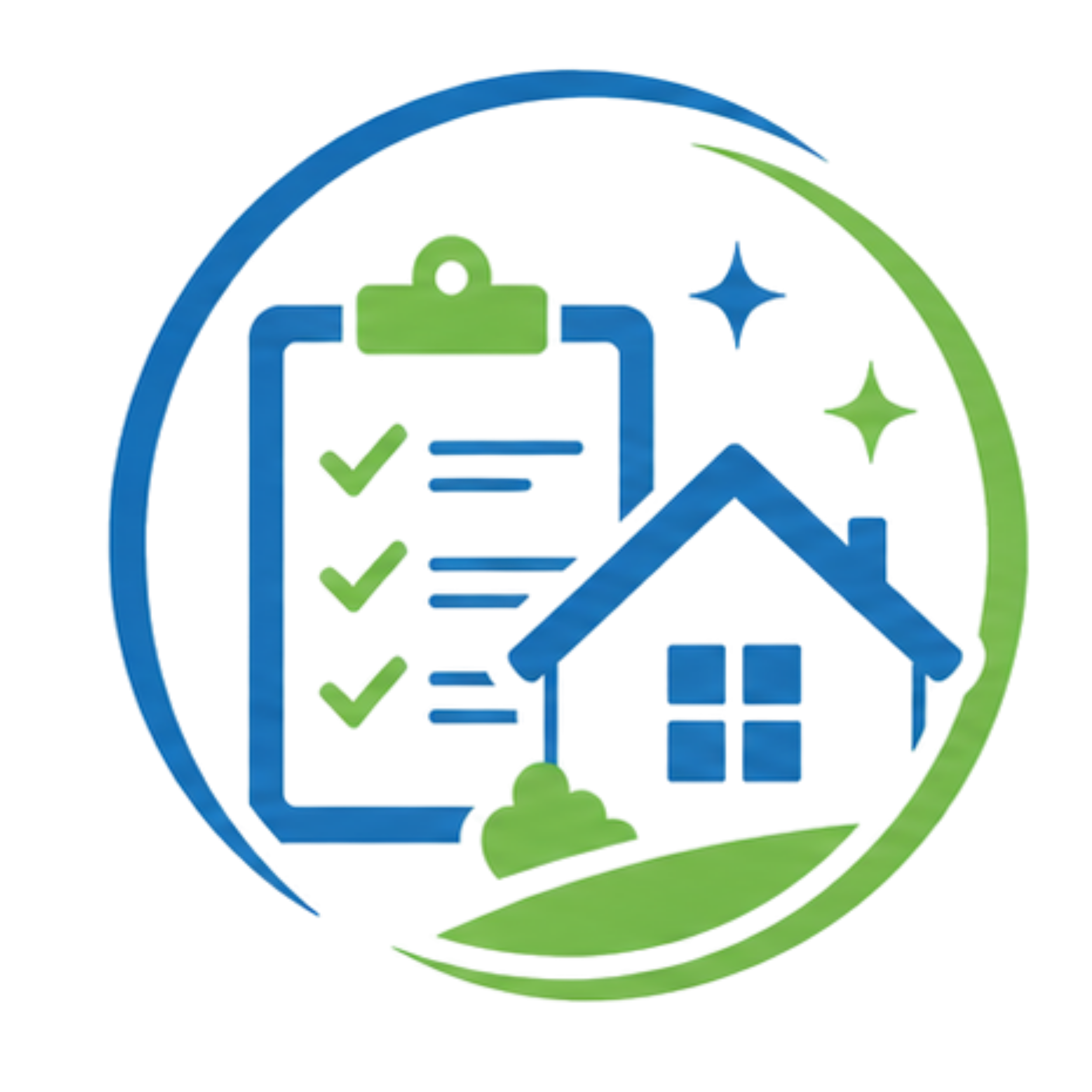 Illustration of a globe with green and blue colors, featuring icons of a lock, checkmark, star, and arrow, representing security and progress.
