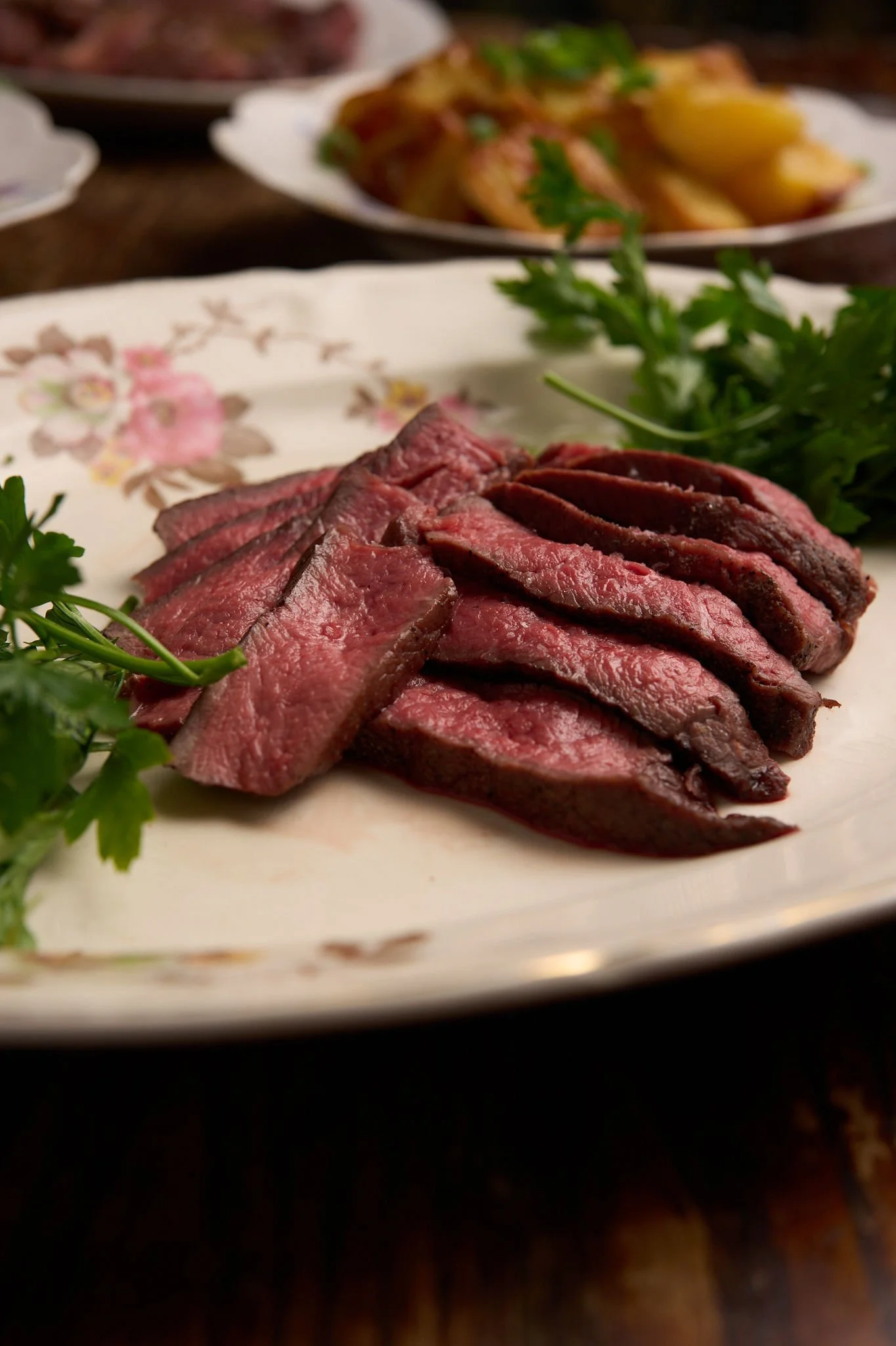 Steak served at The Tavern at Liberty Farms