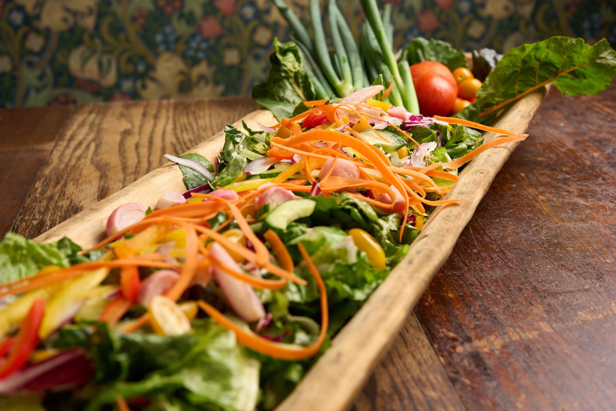 Seasonal mixed salad with fresh vegetables at The Tavern at Liberty Farms