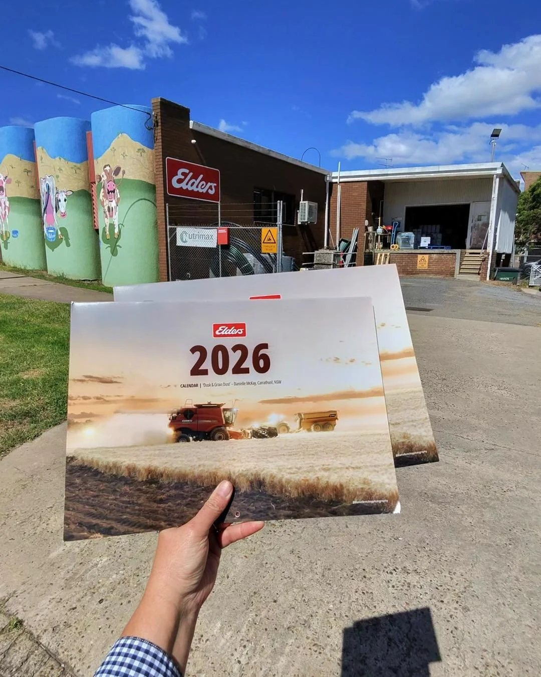 Time to drop in and pick up The Elders Calendar - newly arrived at the local branches. Featuring Ed Tuohey in his header, harvesting the wheat grown on Coonara at Carrathool taken by Danielle McKay.