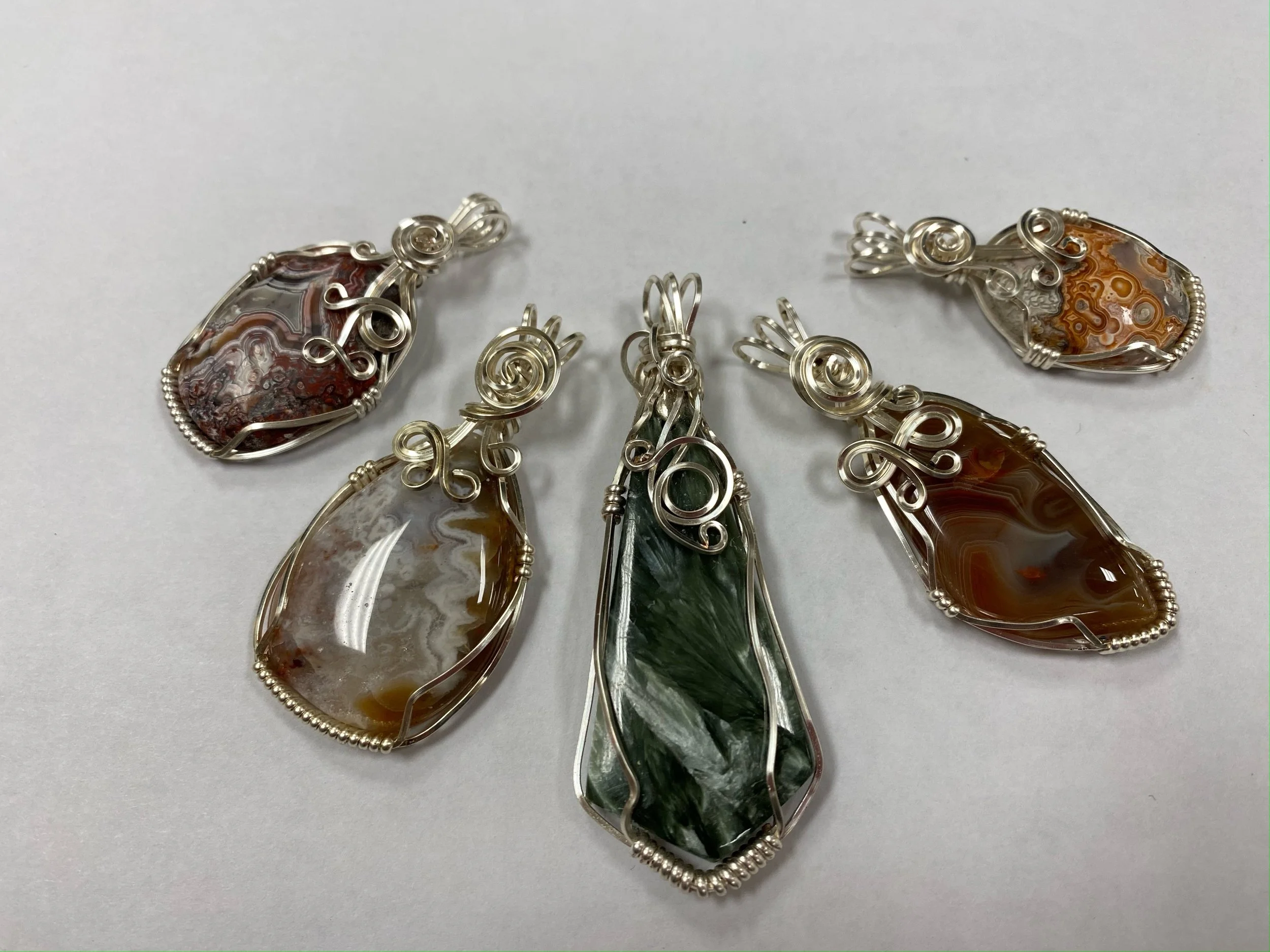 Wire Wrapped Stone Pendants SEPT 19, 1-3PM