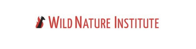 Wild Nature Institute logo with a stylized black and red animal figure