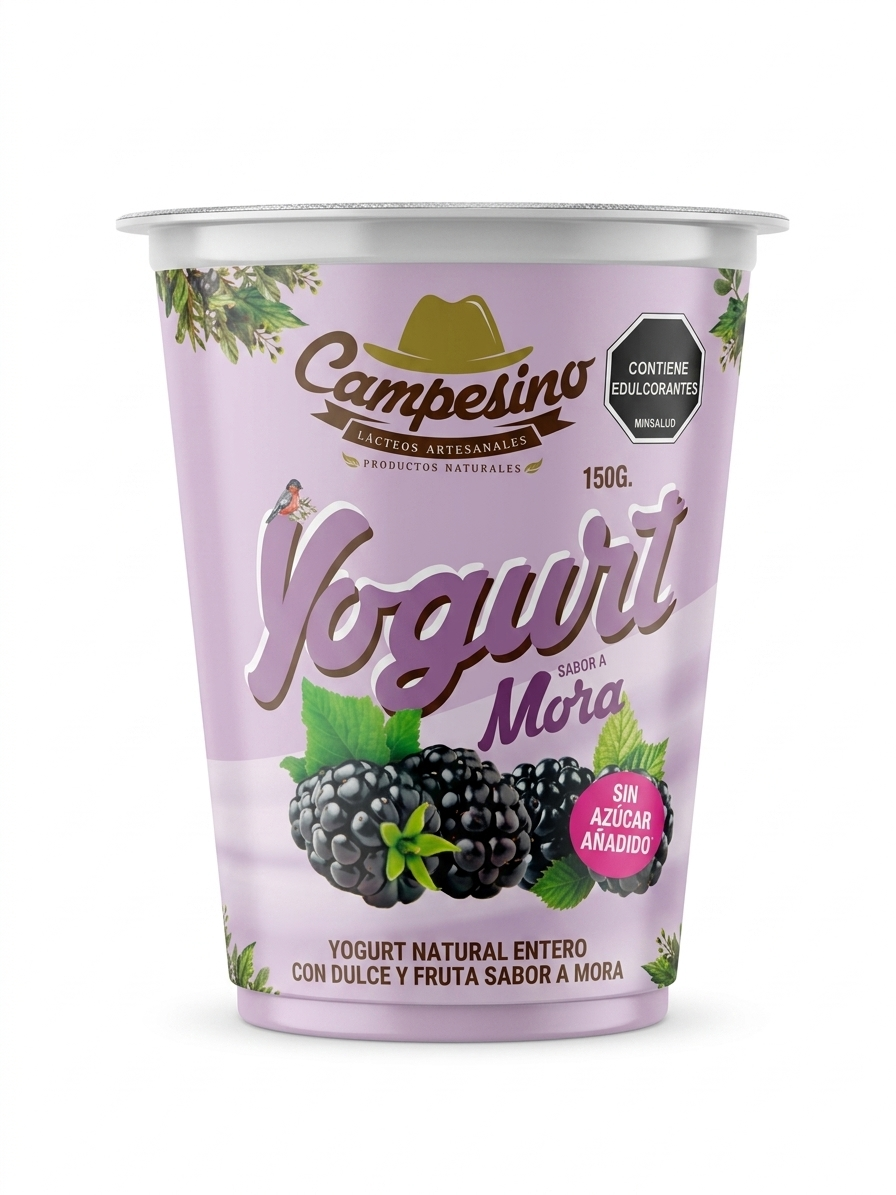 Vaso Yogurt 150g - Sabor Mora