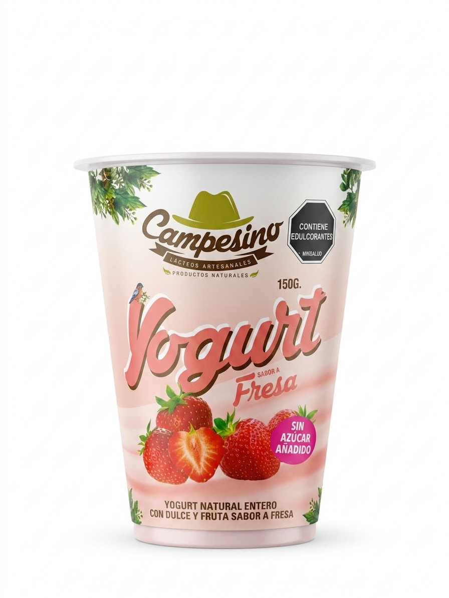 Vaso Yogurt 150g - Sabor Fresa