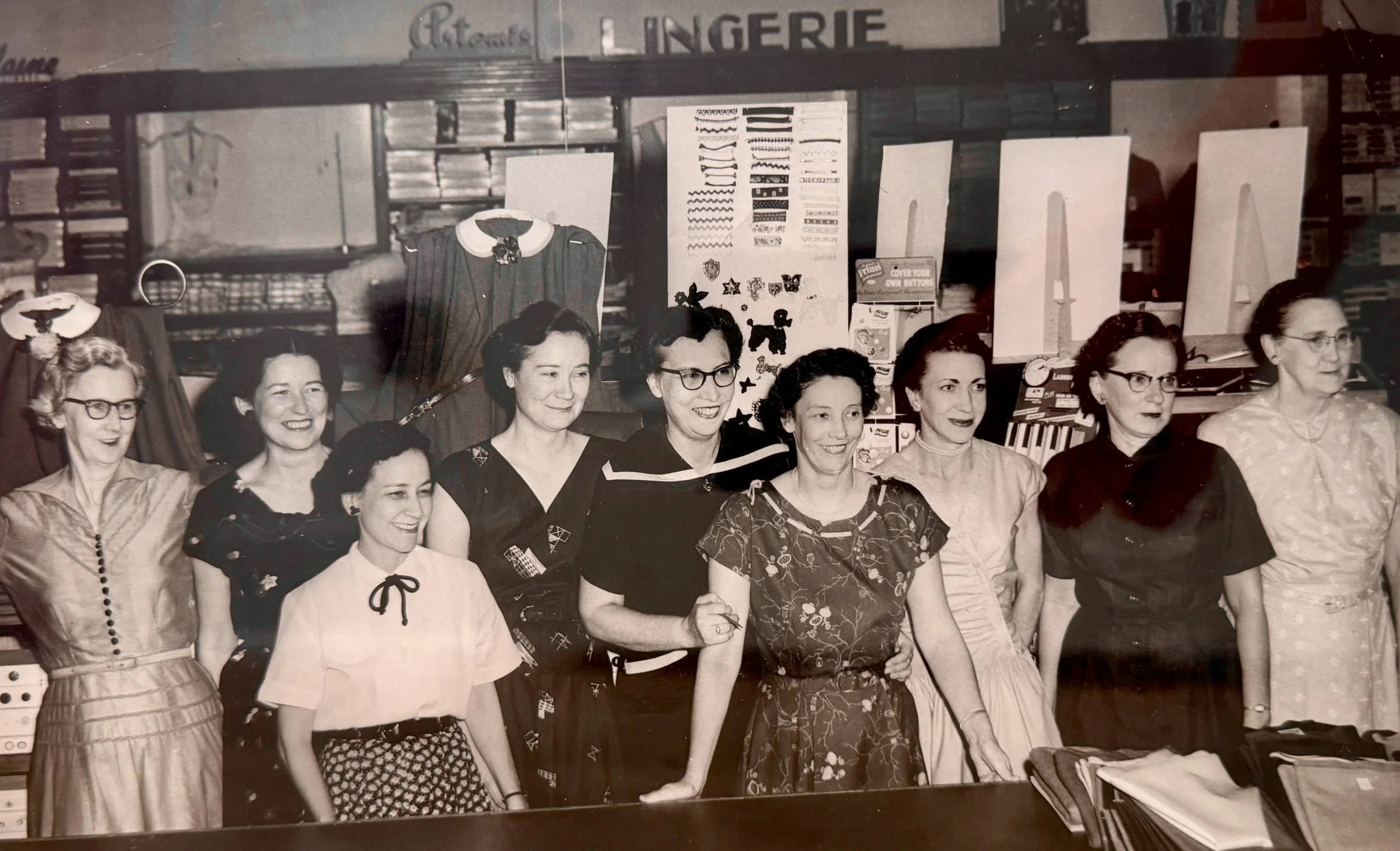 Vintage photograph from the history of Nielsen's Department Store.