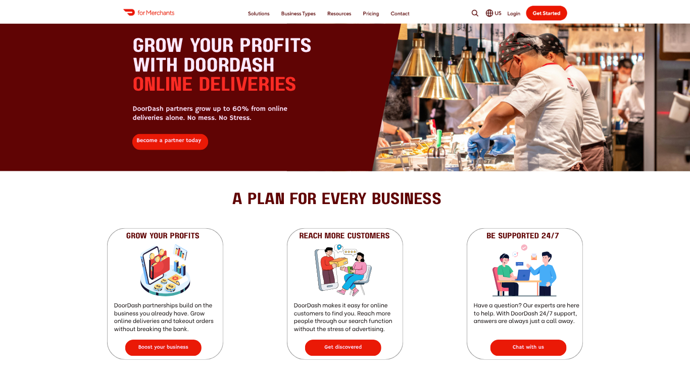 Landing Page - DoorDash (SPEC)