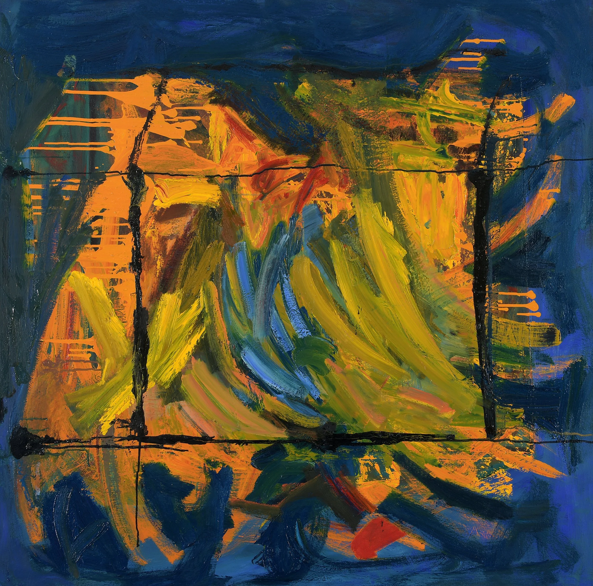 BOUNDARIES, 2022 | oil on canvas | 48 x 48 inches