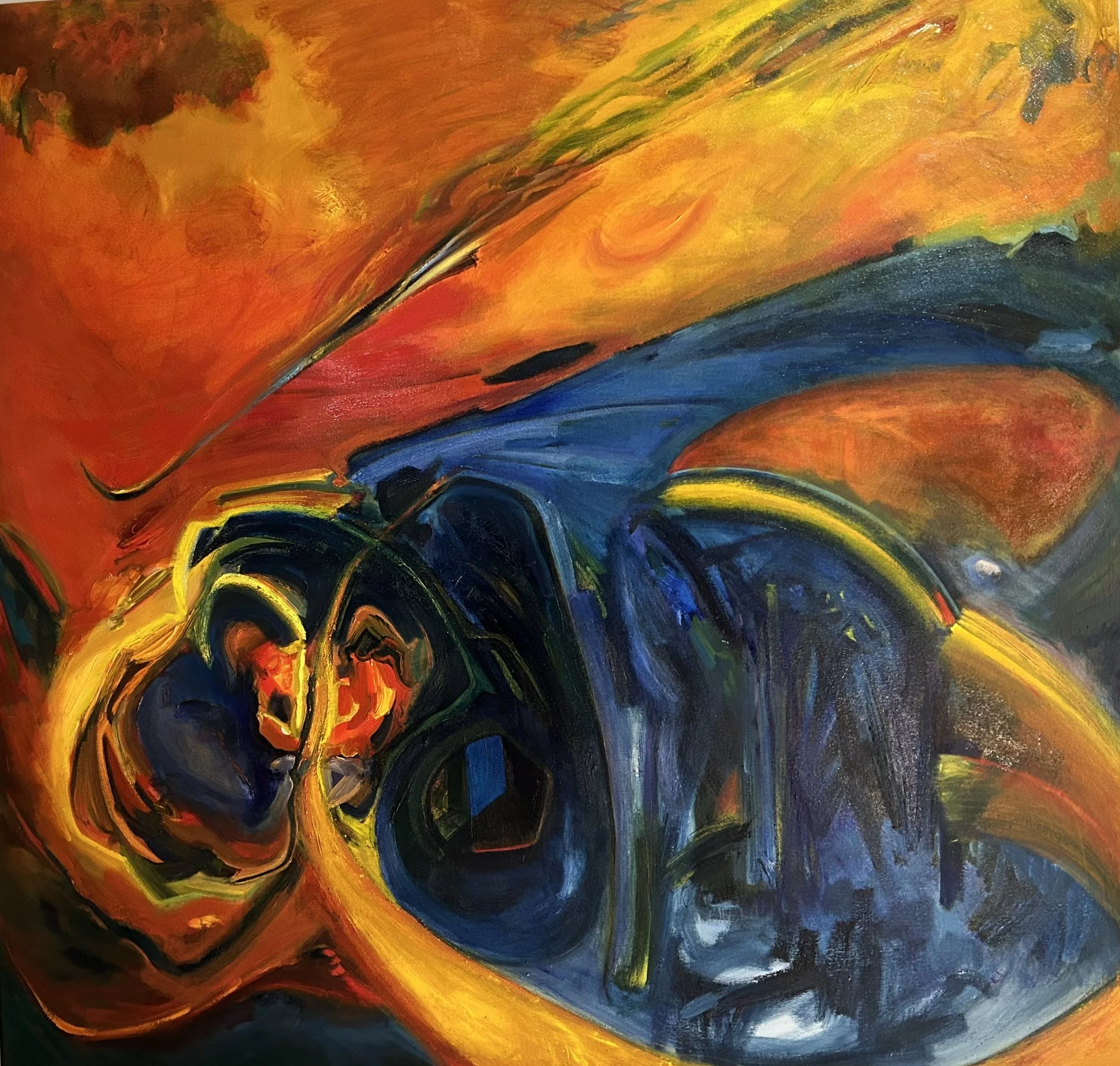 ETERNITY AT NIGHT, 2023 | oil on canvas | 60 x 55 inches