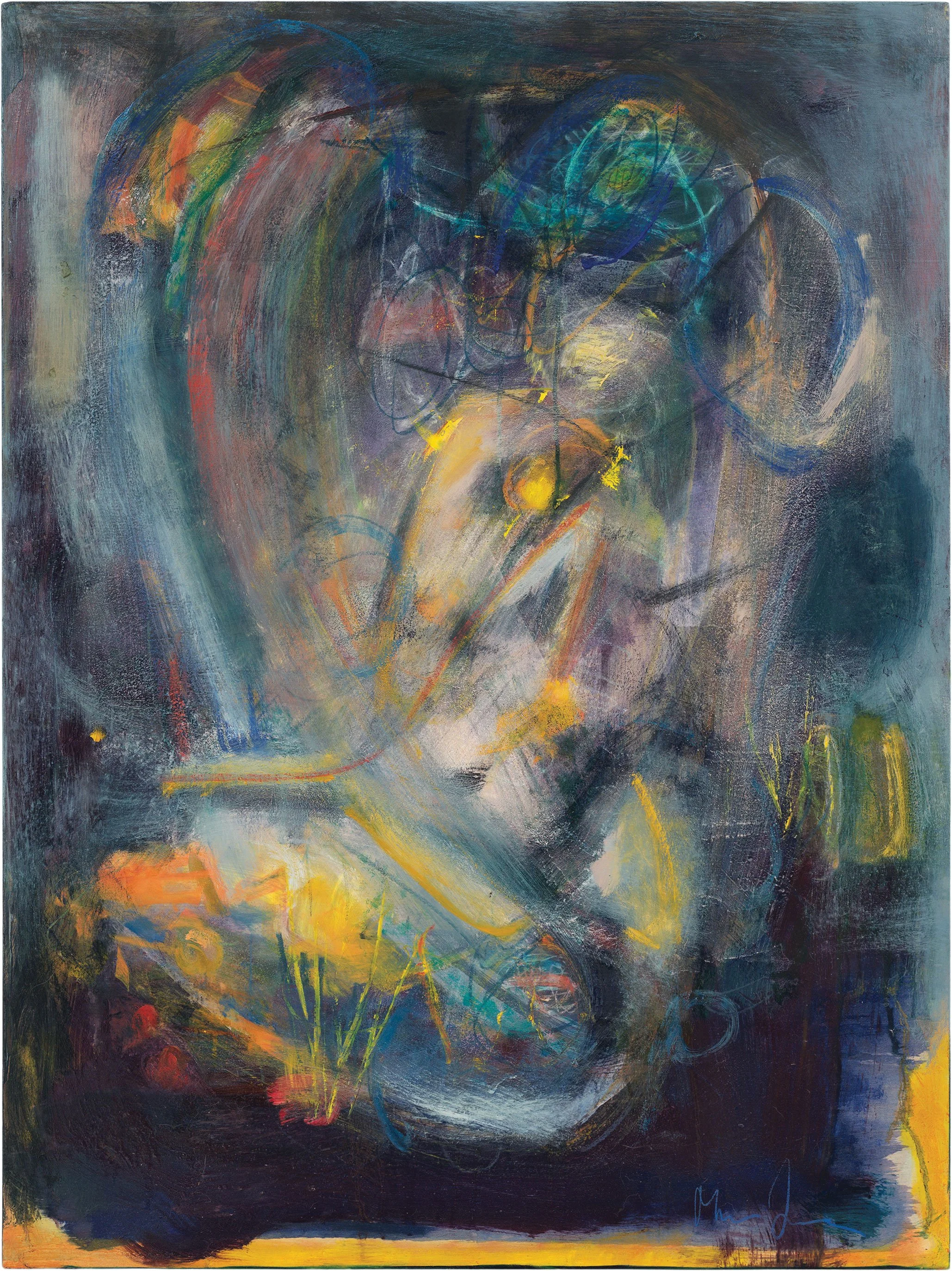 Remember the moment, 2025 | mixed media on canvas | 36 x 48 inches