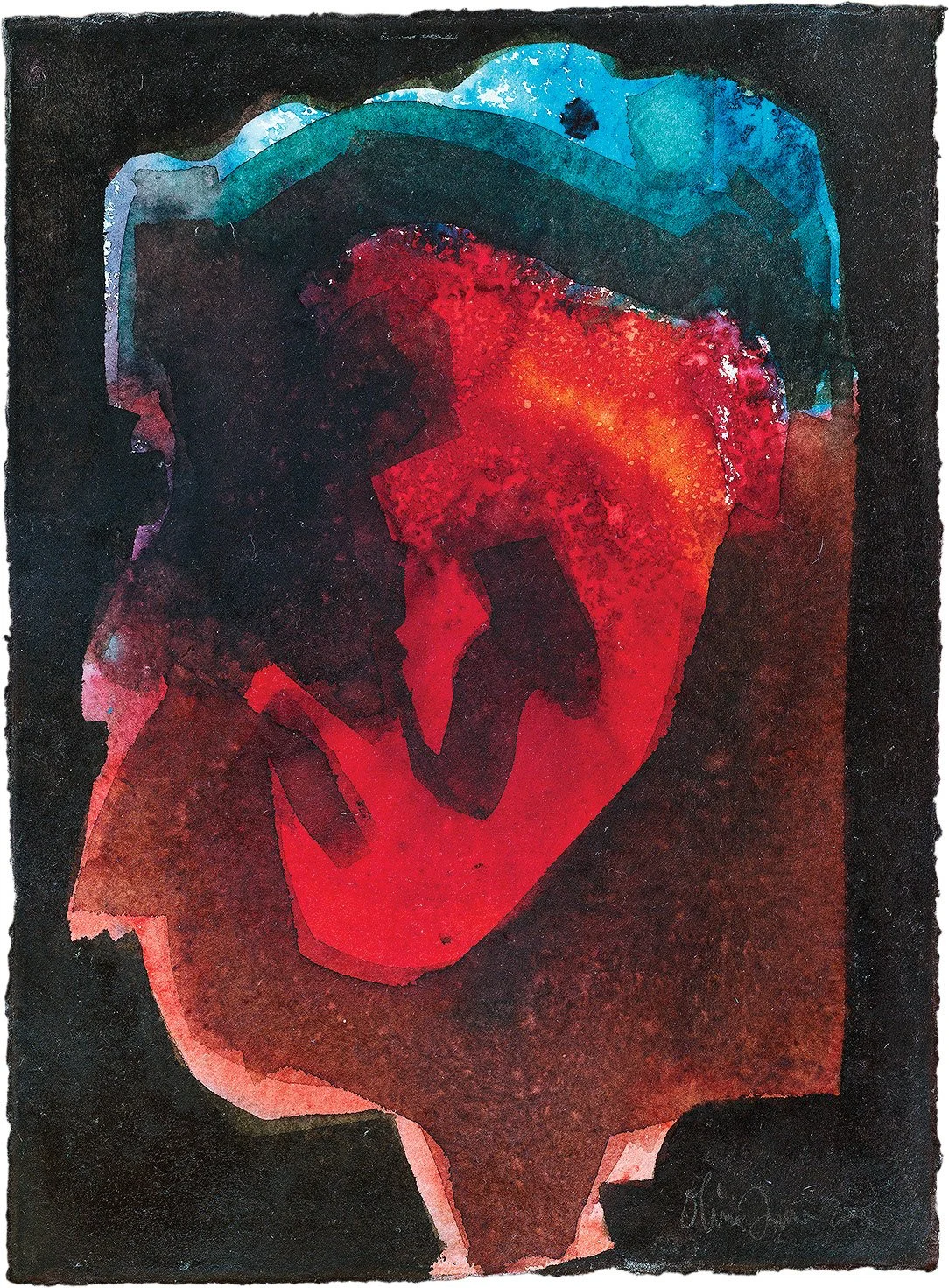 The painterly attitude, 2025 | mixed media on paper | 12 x 16 inches