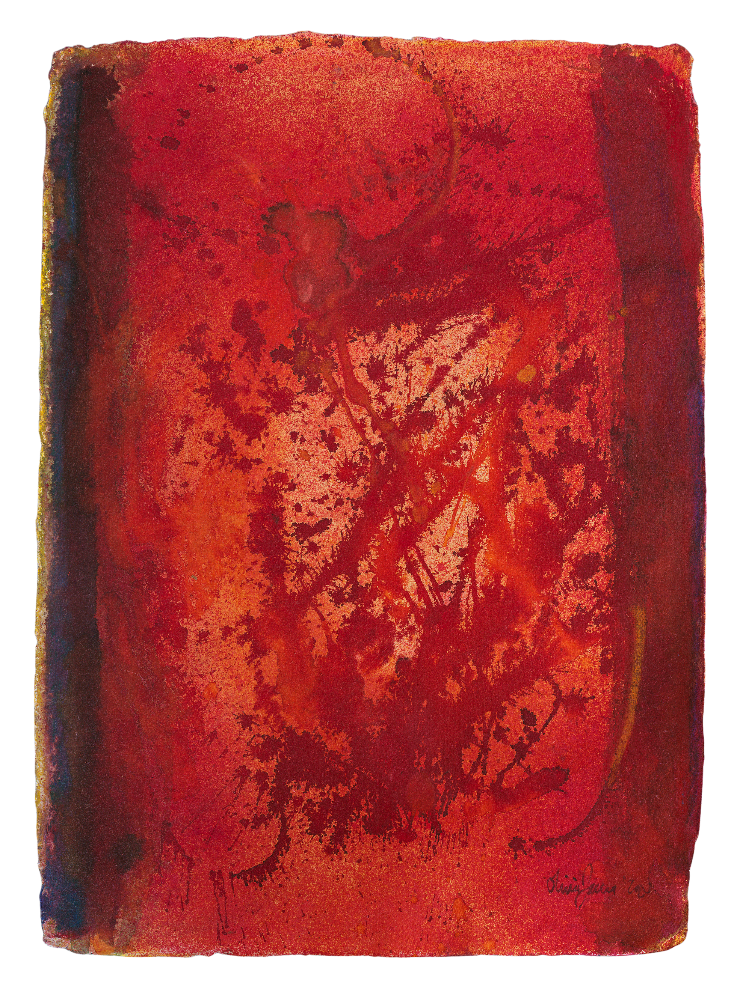 iconoclast, 2025 | dye and oil pastel on paper | 20 x 30 inches