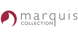 Marquis Collection logo with a stylized pink emblem and the words 'marquis COLLECTION' in black text