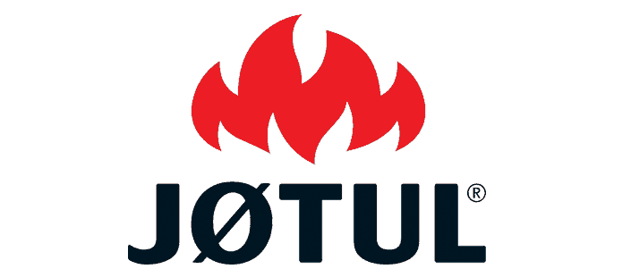 JØTUL logo with red flame graphic above the text.