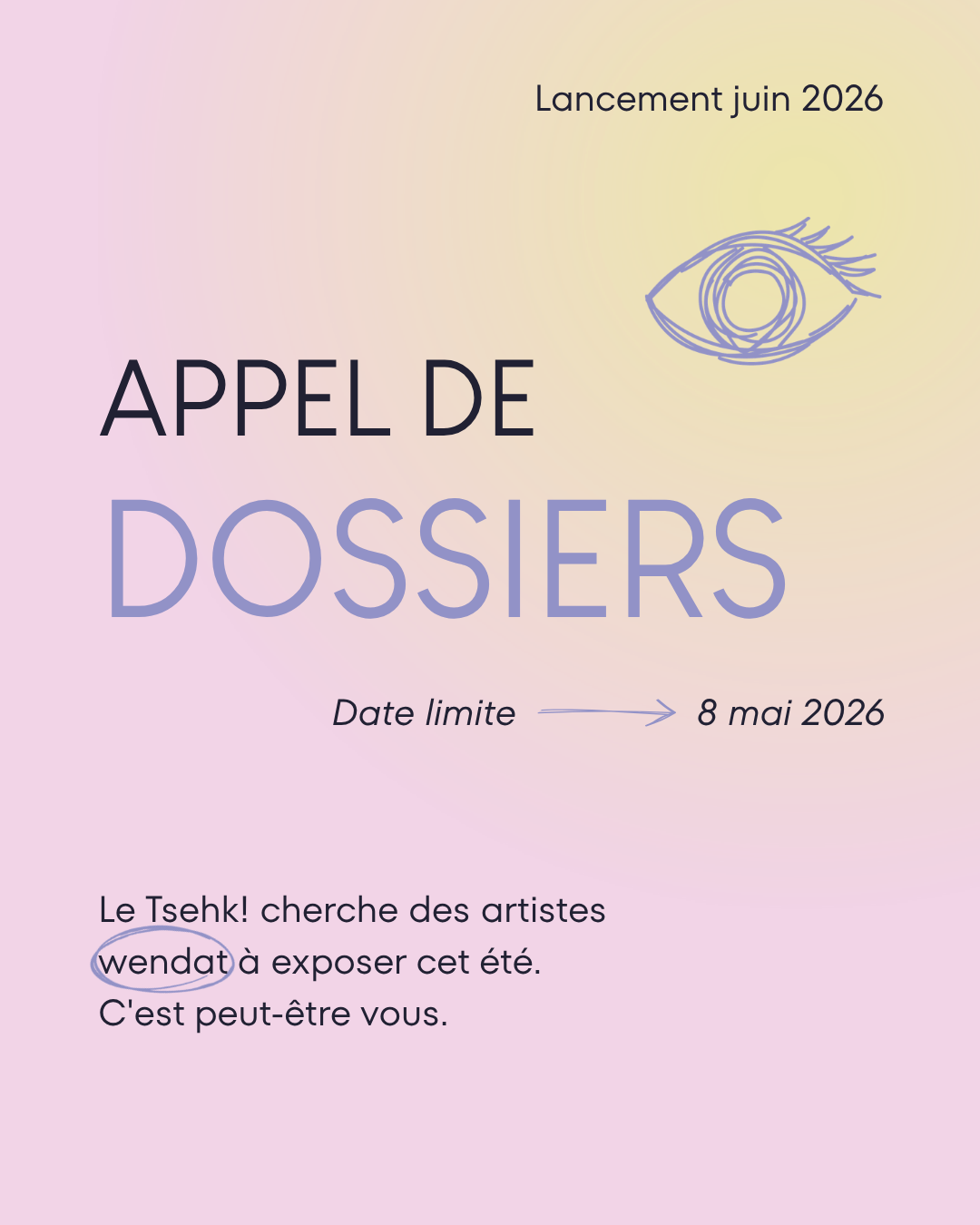 Appel de dossiers | Artistes wendat 