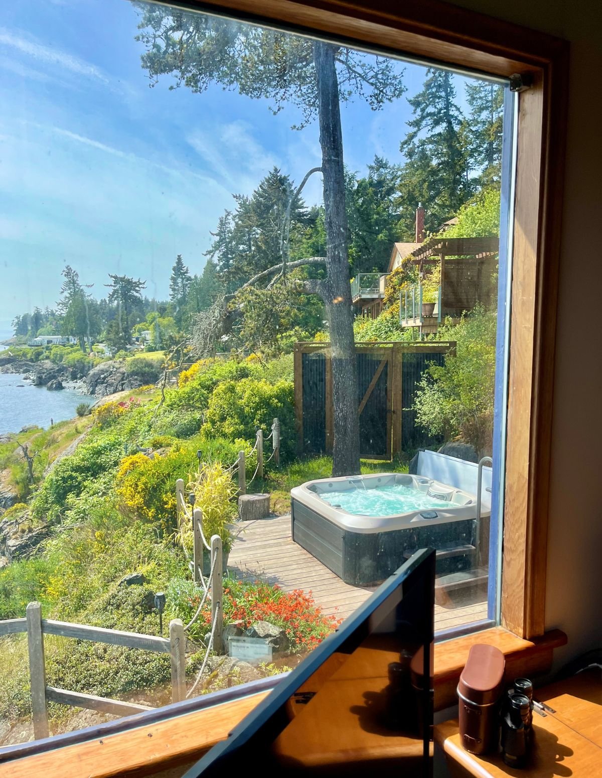 Views from livingroom, Surfside Cottage, Sooke, BC