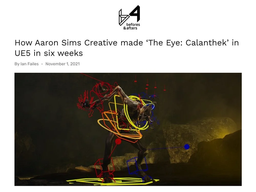 Before&Afters: How Aaron Sims Creative made ‘The Eye: Calanthek’ in UE5 in six weeks