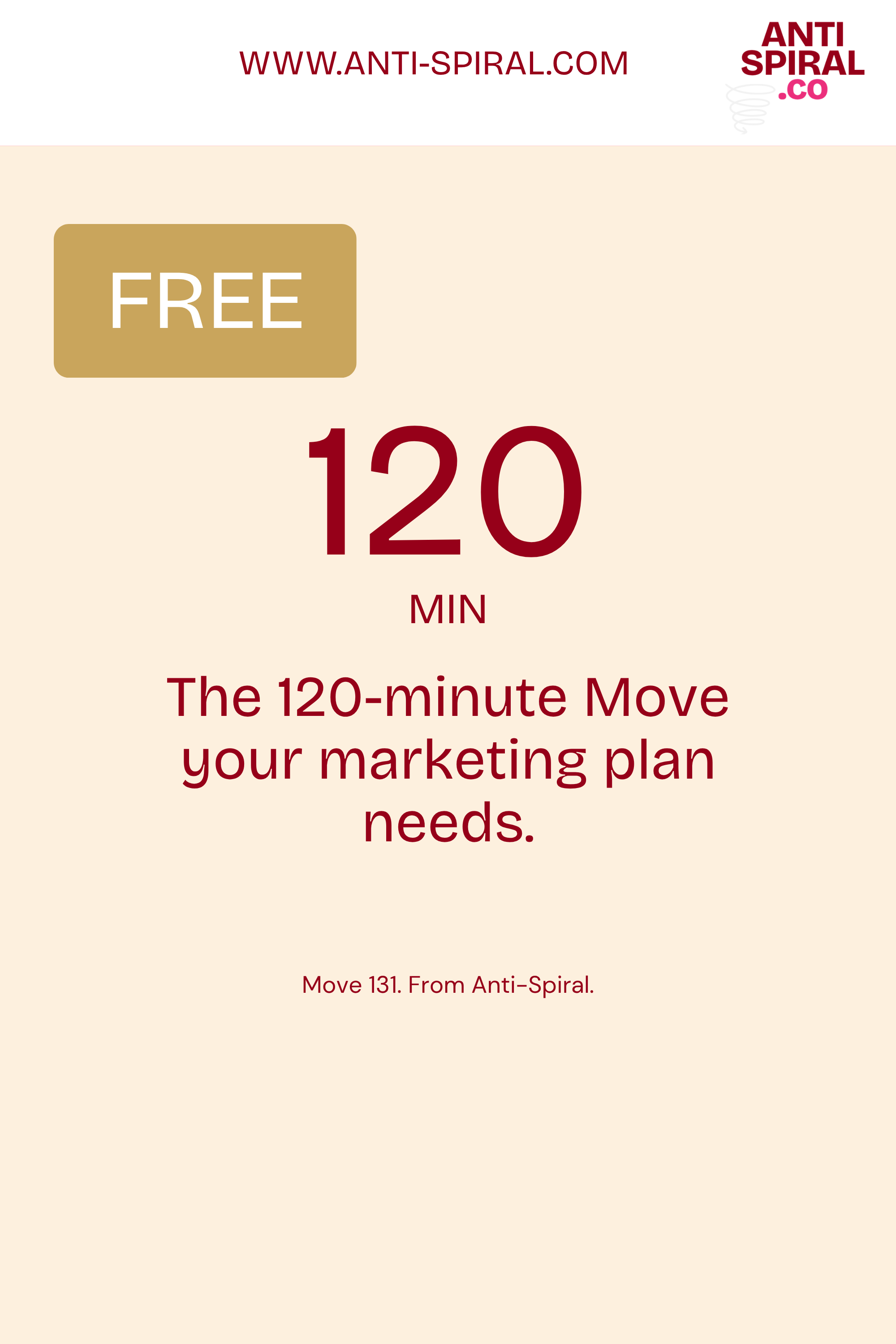 The 120-minute Move your small business marketing plan needs.