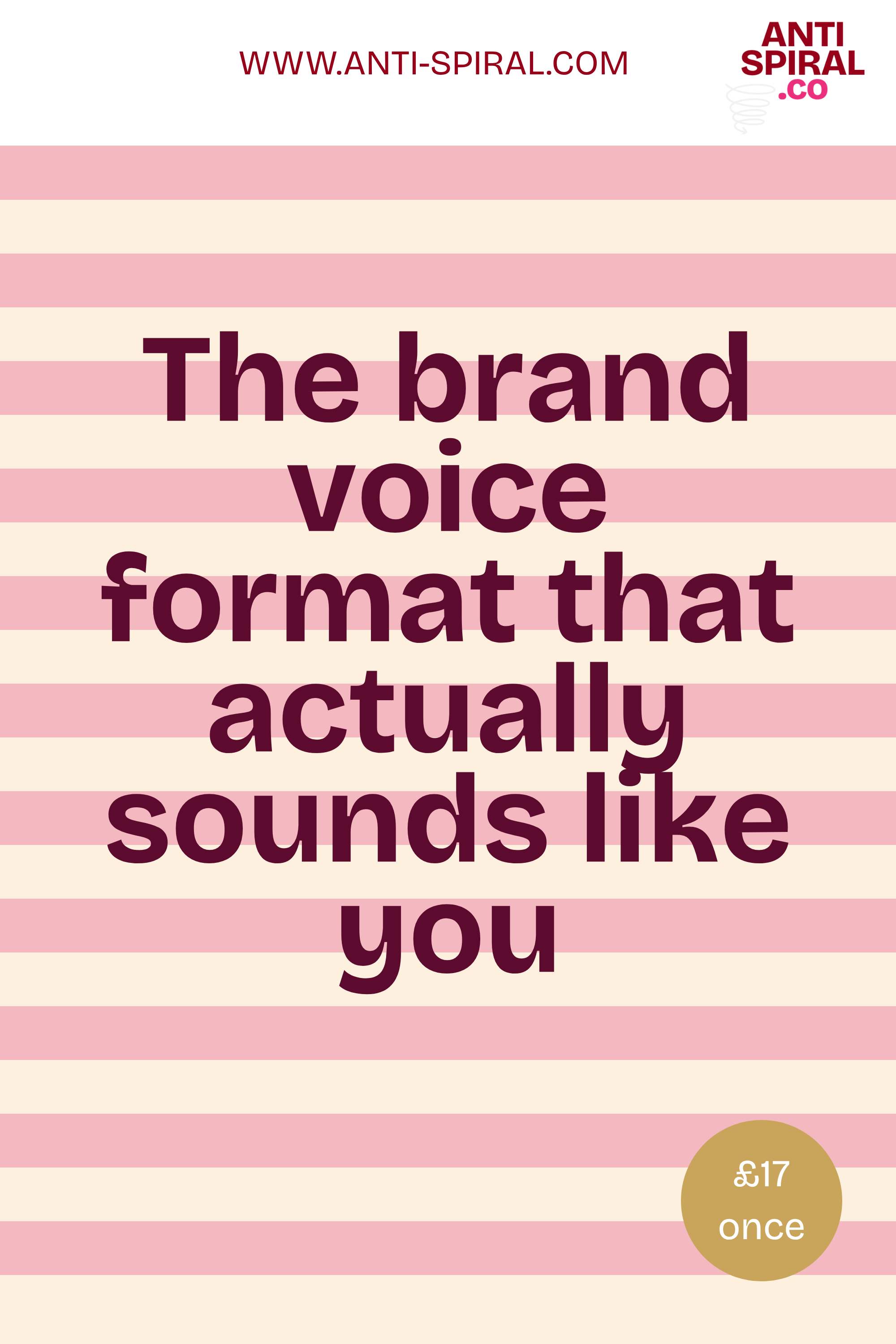 Brand voice format for AI — Foundations, Built £17.