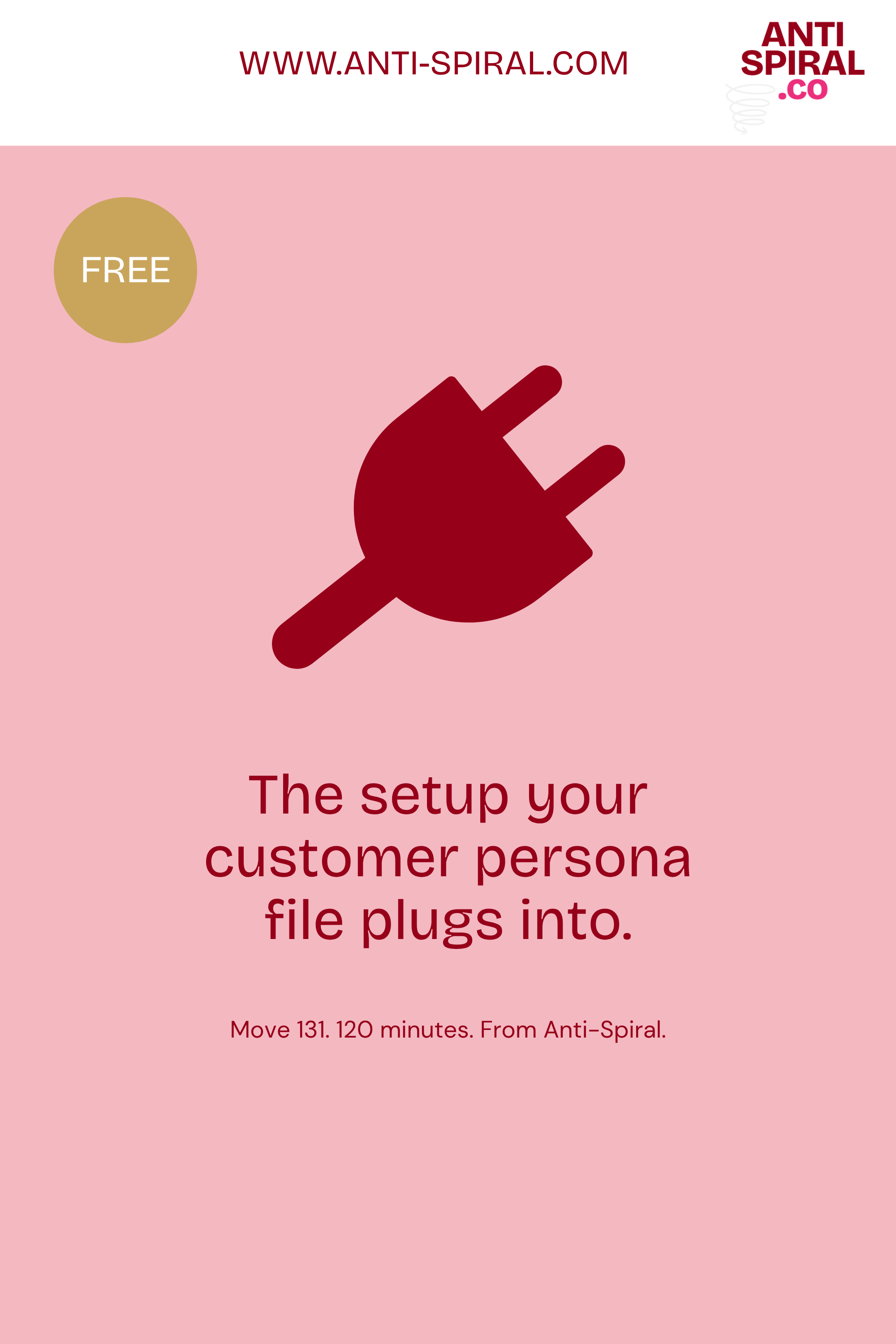 Free setup your customer persona file plugs into.