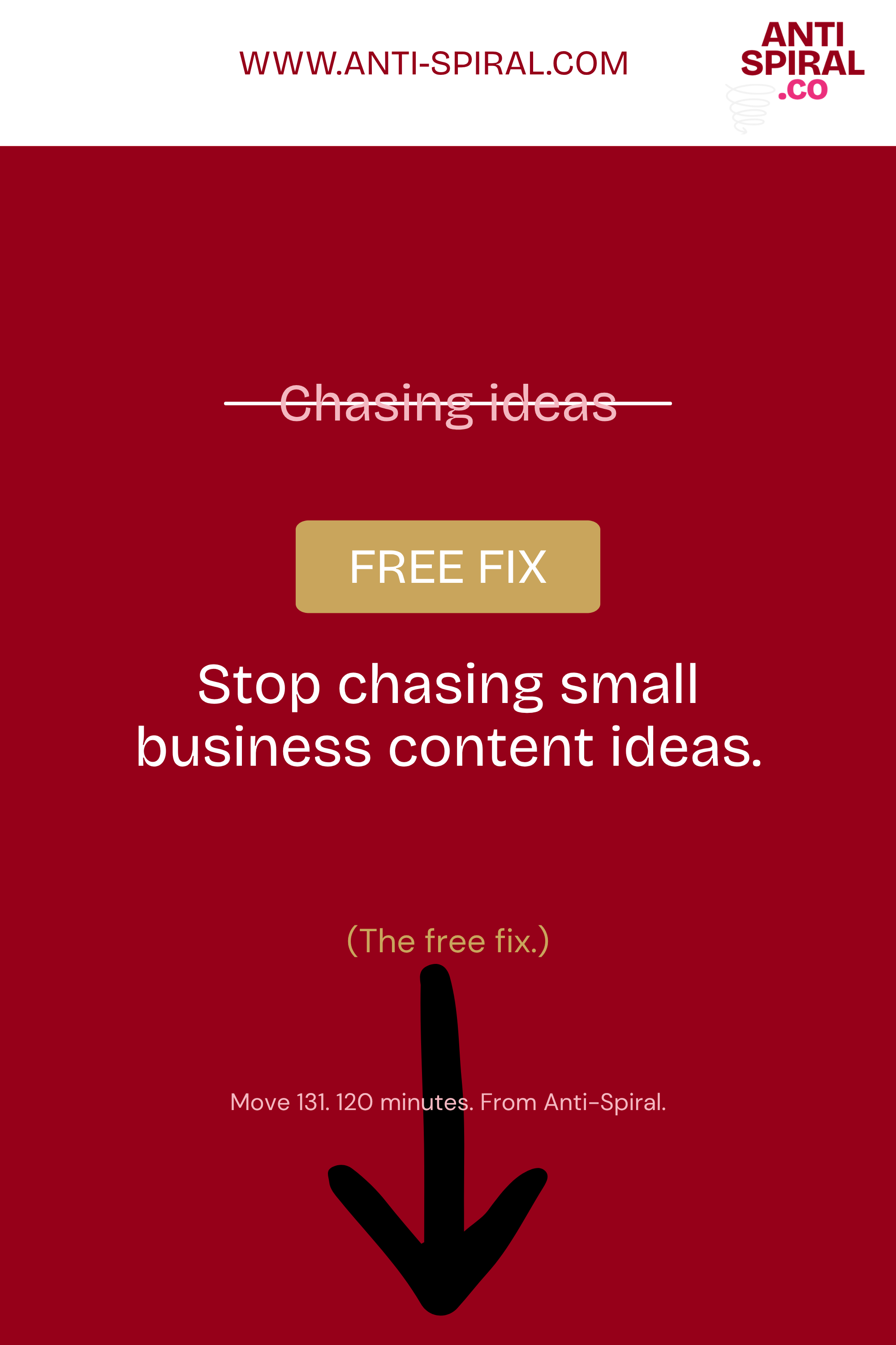 Stop chasing small business content ideas, the free fix.