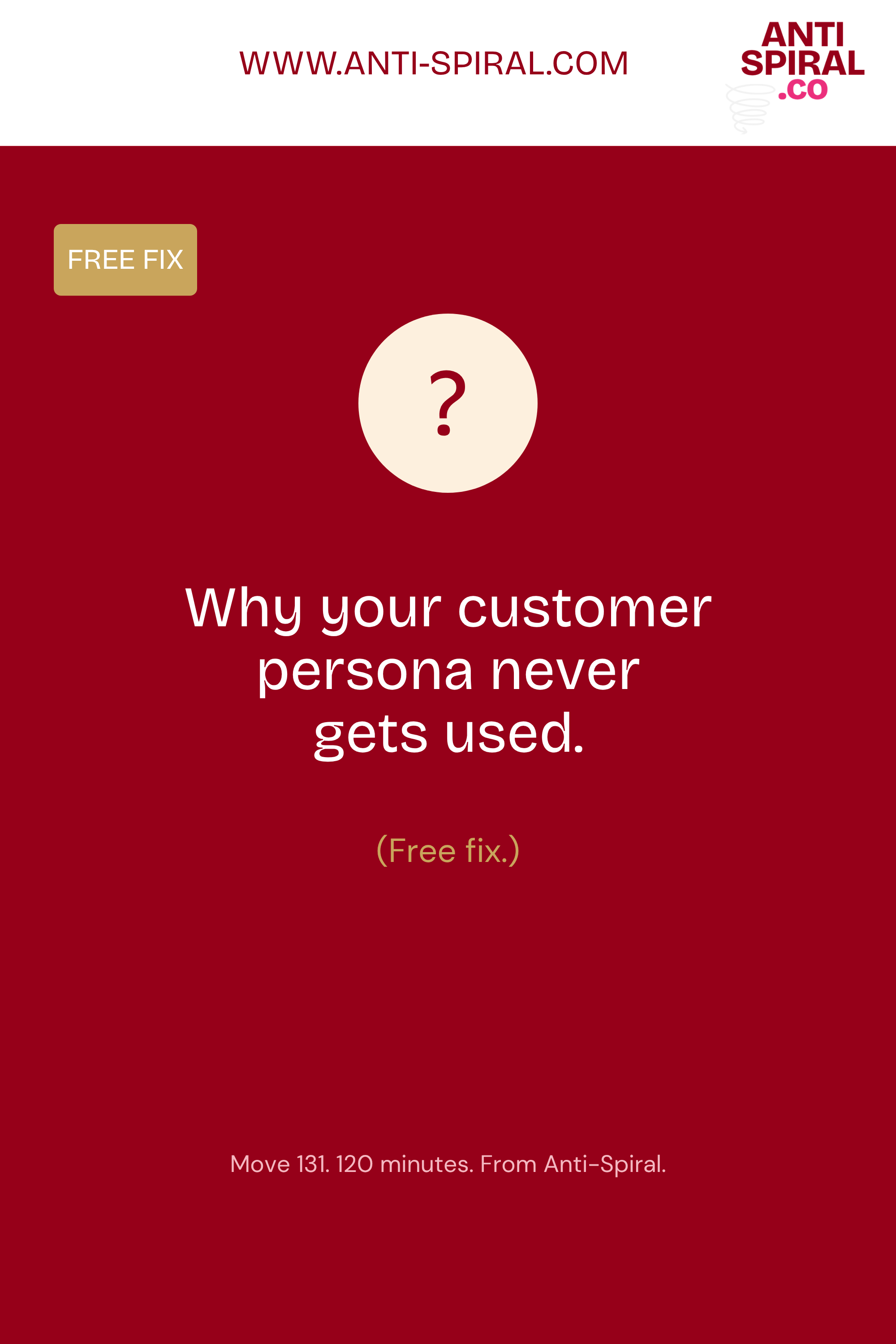 Why customer personas never get used and the free fix.