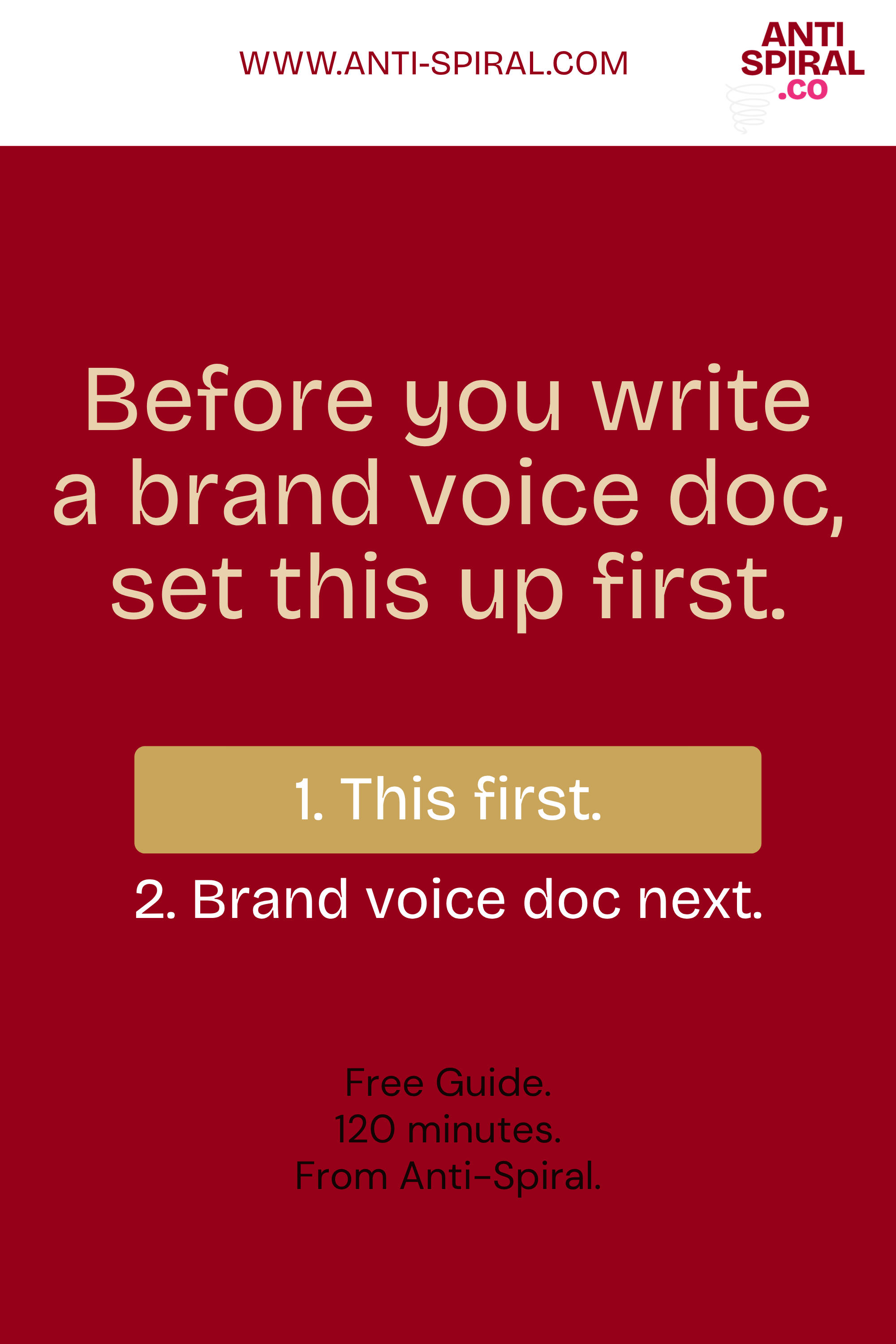 Set up the AI foundation before your brand voice doc, free.