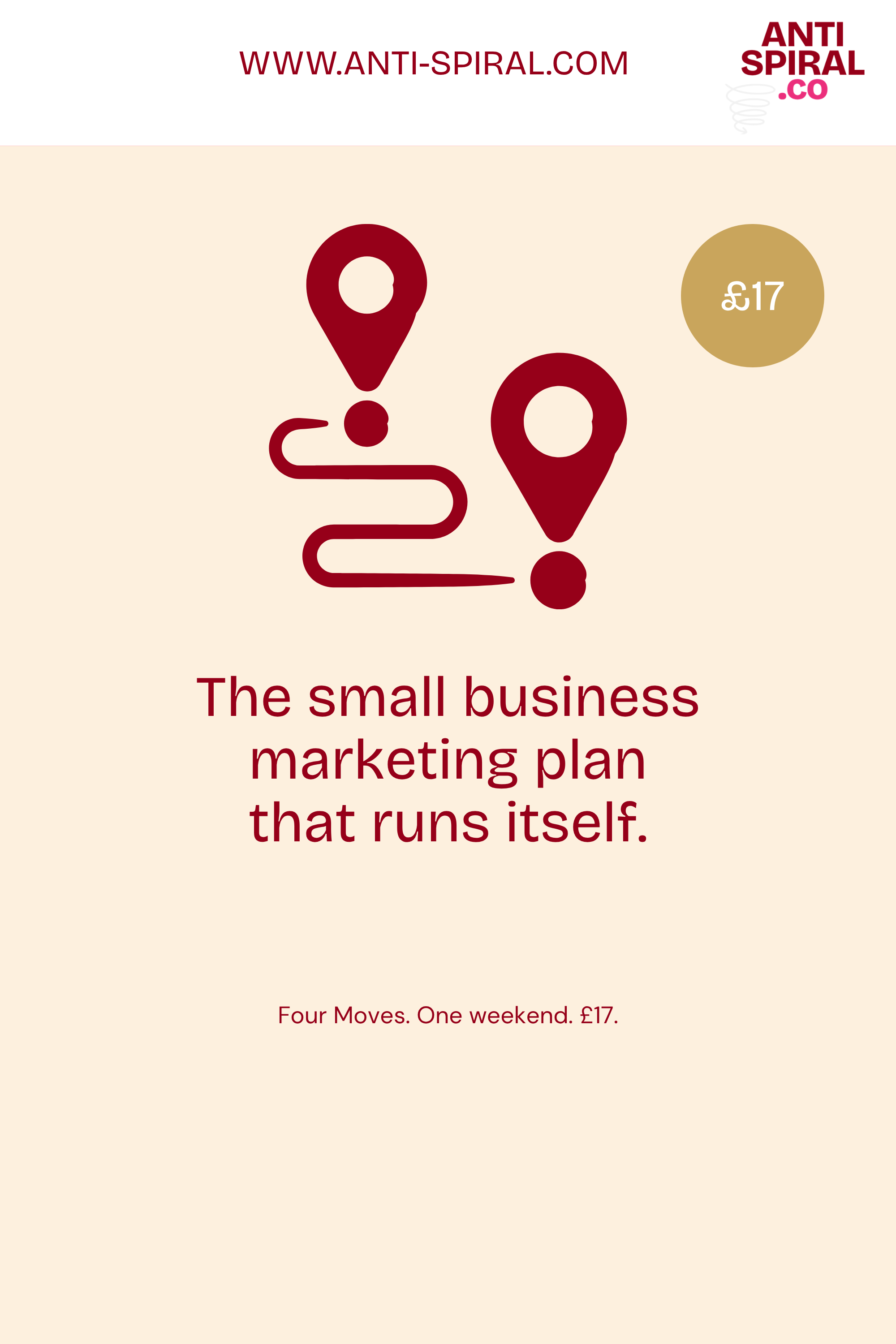 Small business marketing plan that runs itself, £17.
