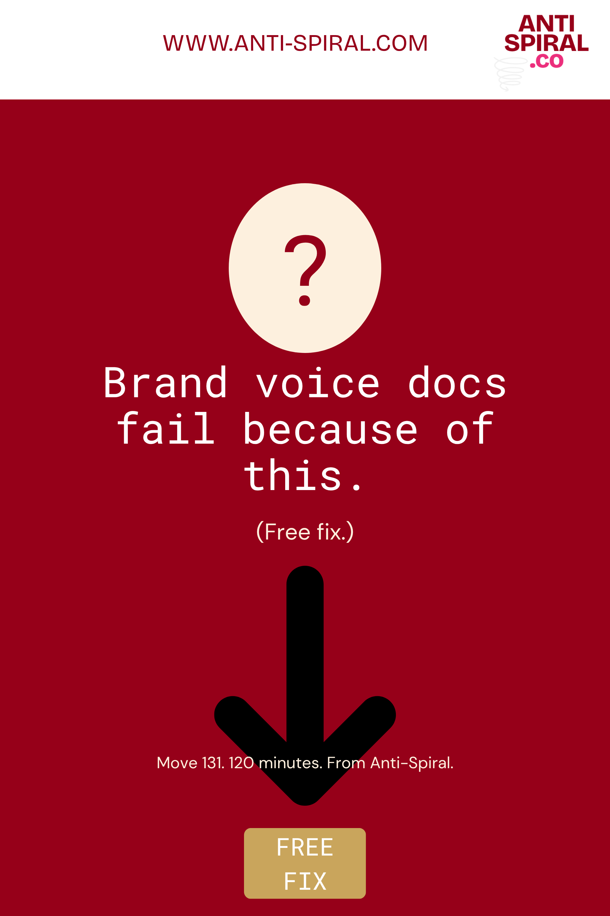 Why brand voice docs fail and the free fix.