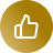 A thumbs-up icon in a yellow square background.