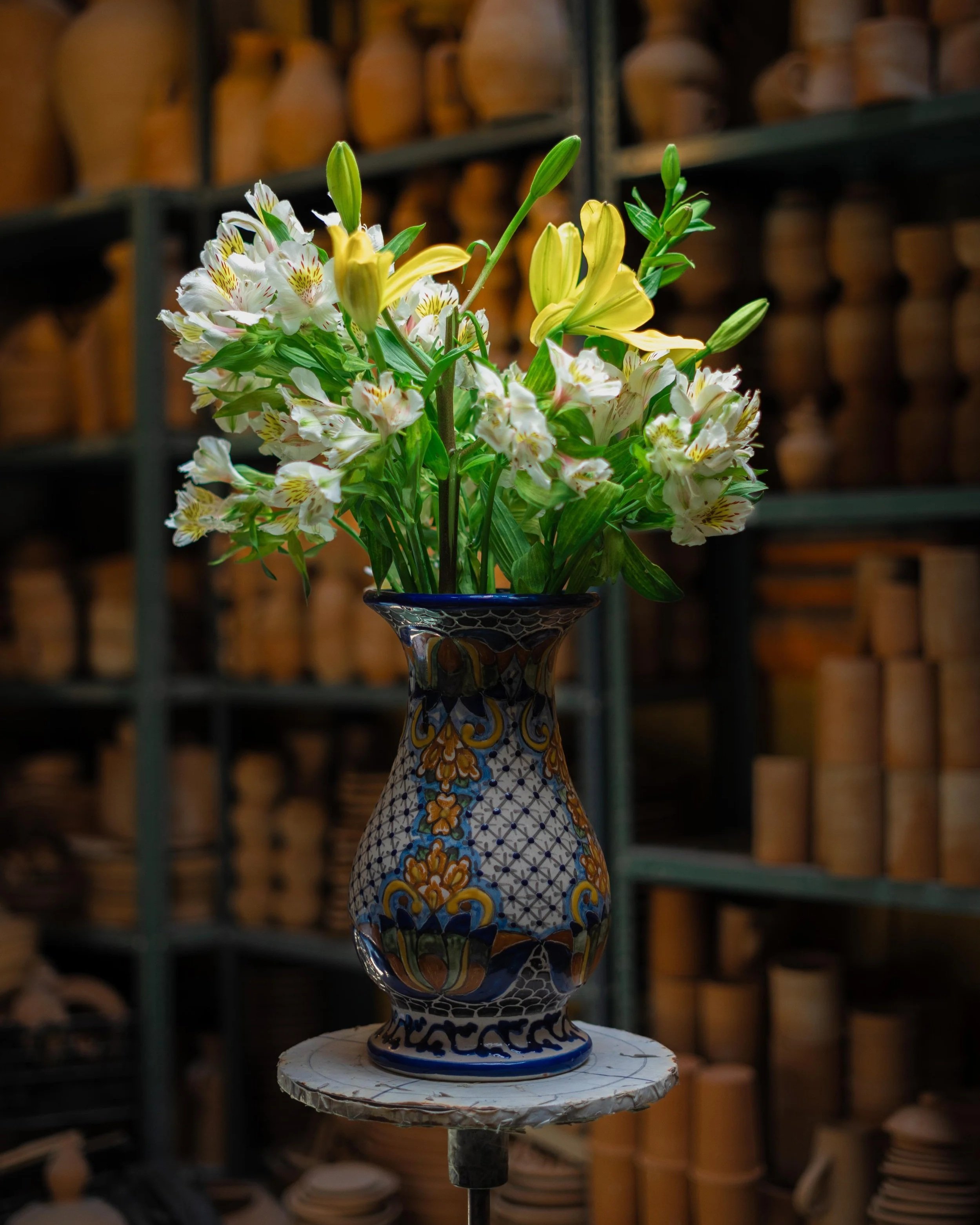 Florero de Talavera Certificada