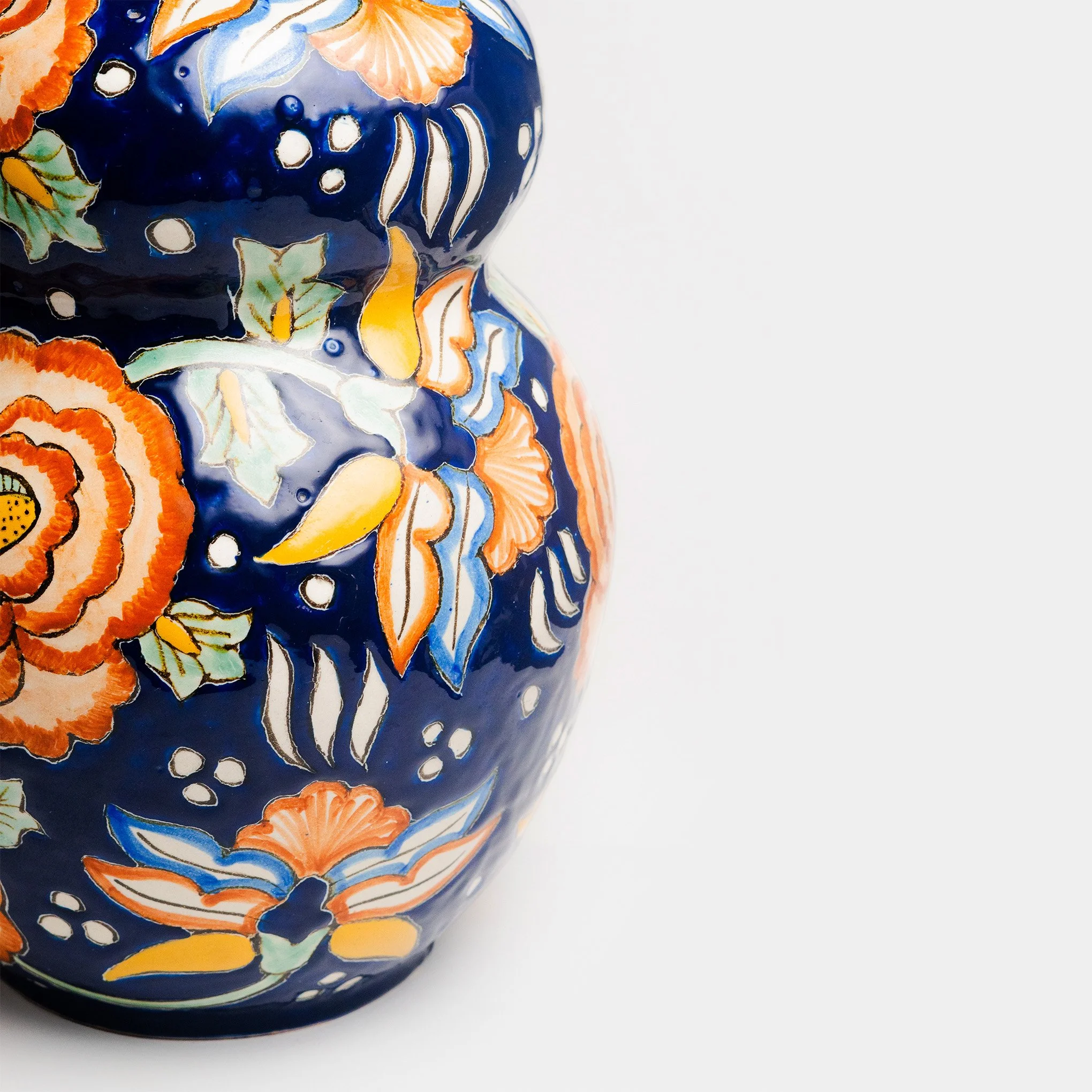 Florero de cintura talavera
