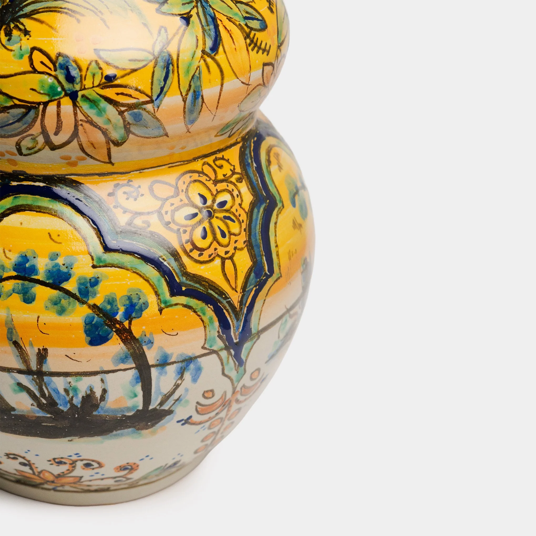 Florero de cintura talavera