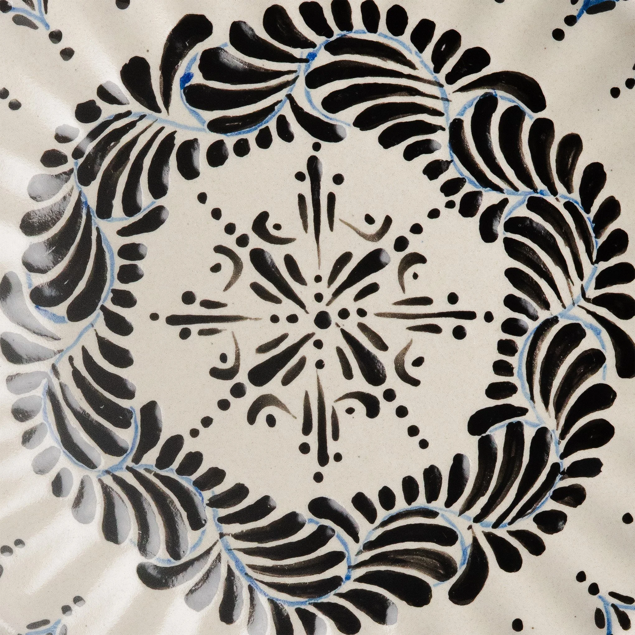 Diseño plumeado de talavera poblana