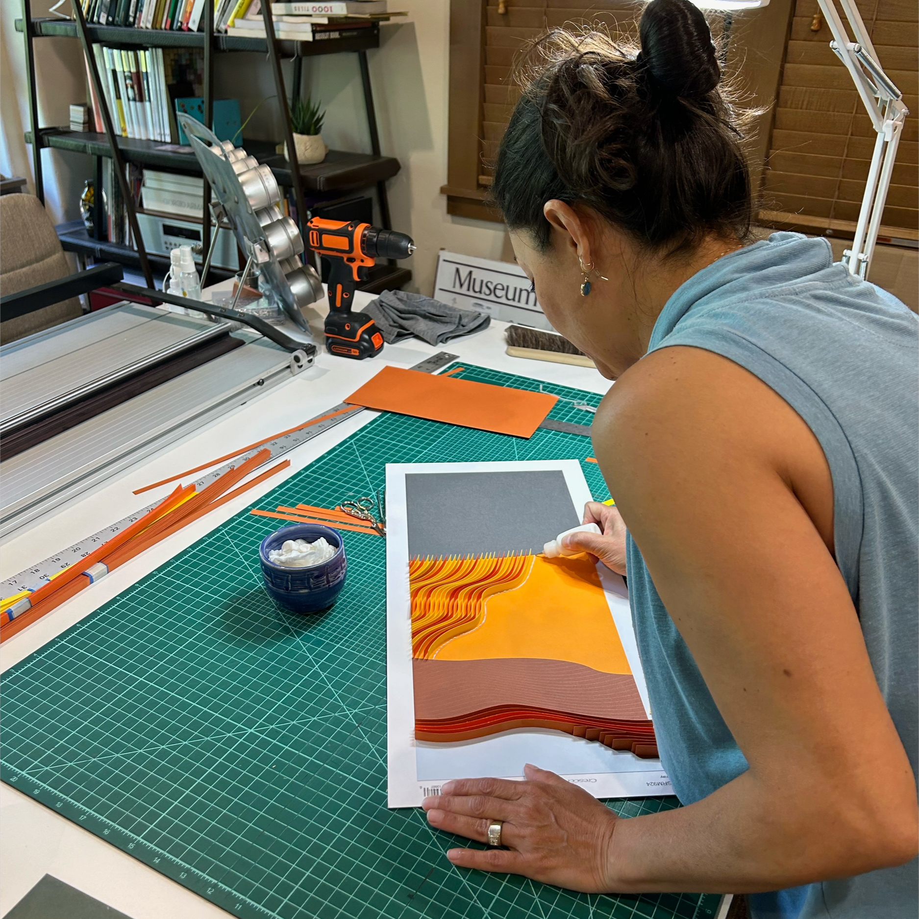 Studio Tour: Paper Artist Paulina Johnson Shares her Space, Technique and Favorite Color Scheme