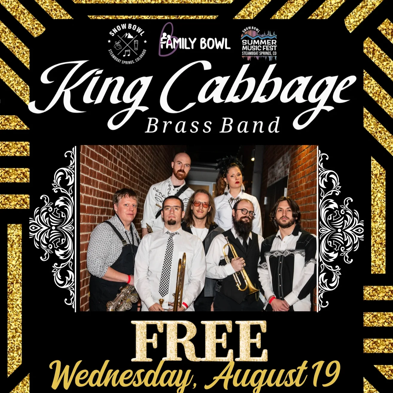 King Cabbage Brass Band-Live Music at Snow Bowl