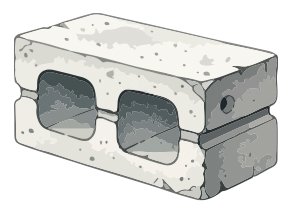 Illustration of a pair of sunglasses carved into a piece of stone or concrete.