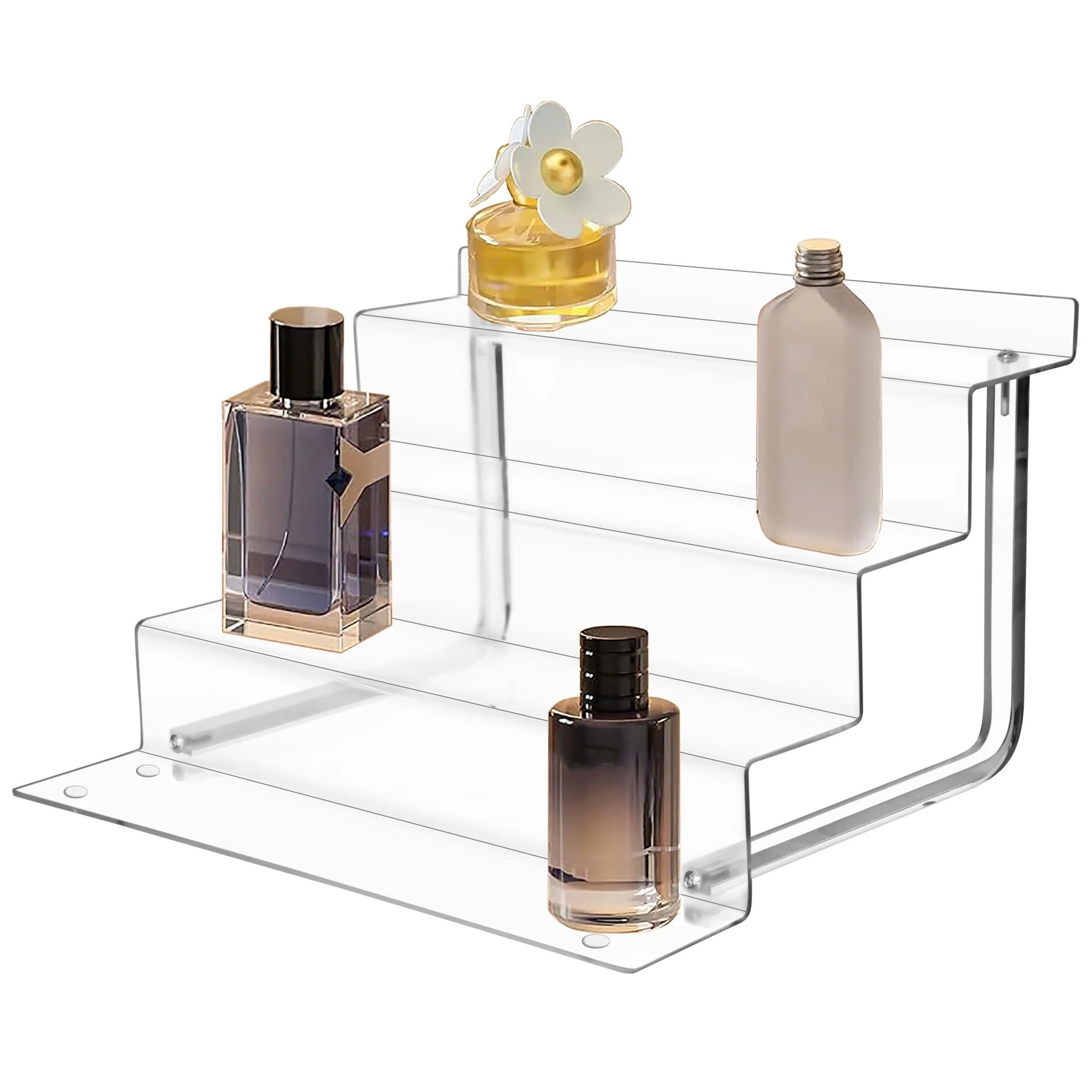 AMT 4 Tier Acrylic Riser Display Shelf, Display Riser