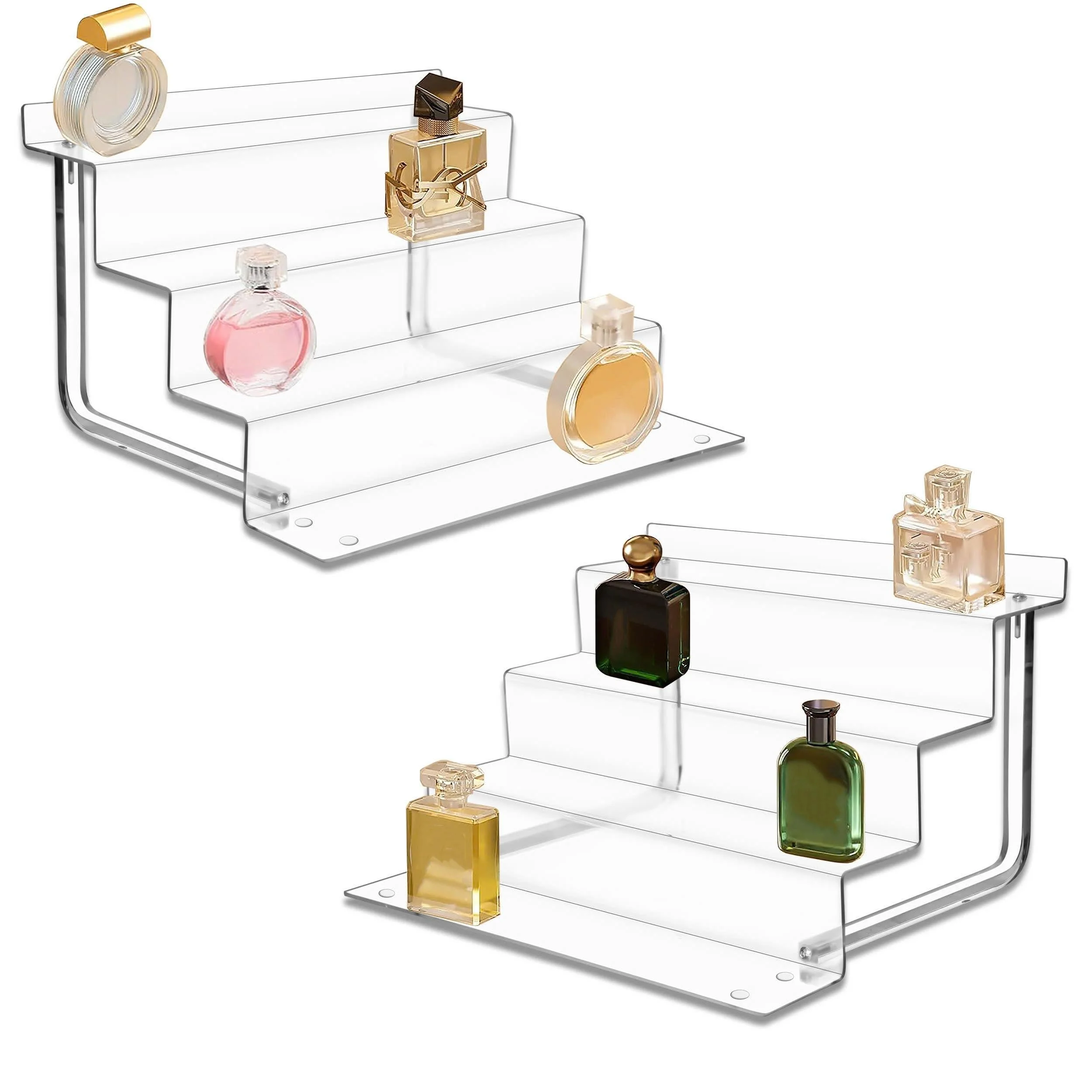 AMT 4 Tier Acrylic Riser Display Shelf, Display Riser