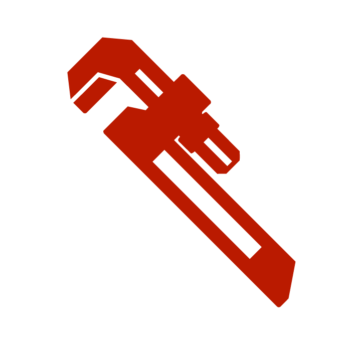 A red digital caliper measuring a black object against a black background.
