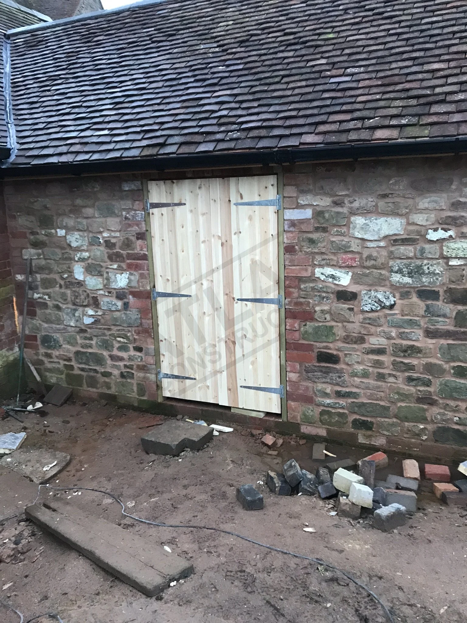Custom shutter doors