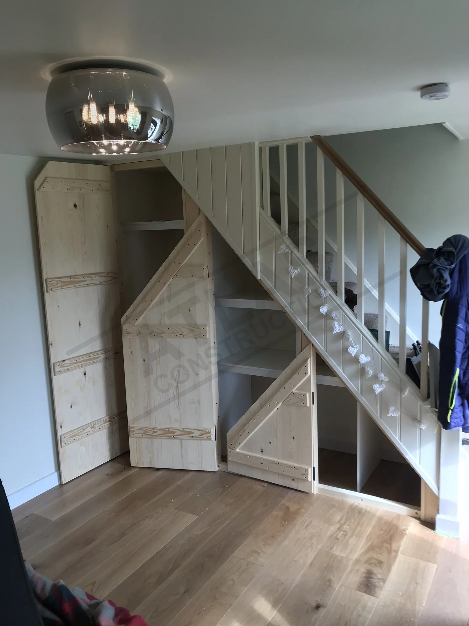 Custom under stair storage