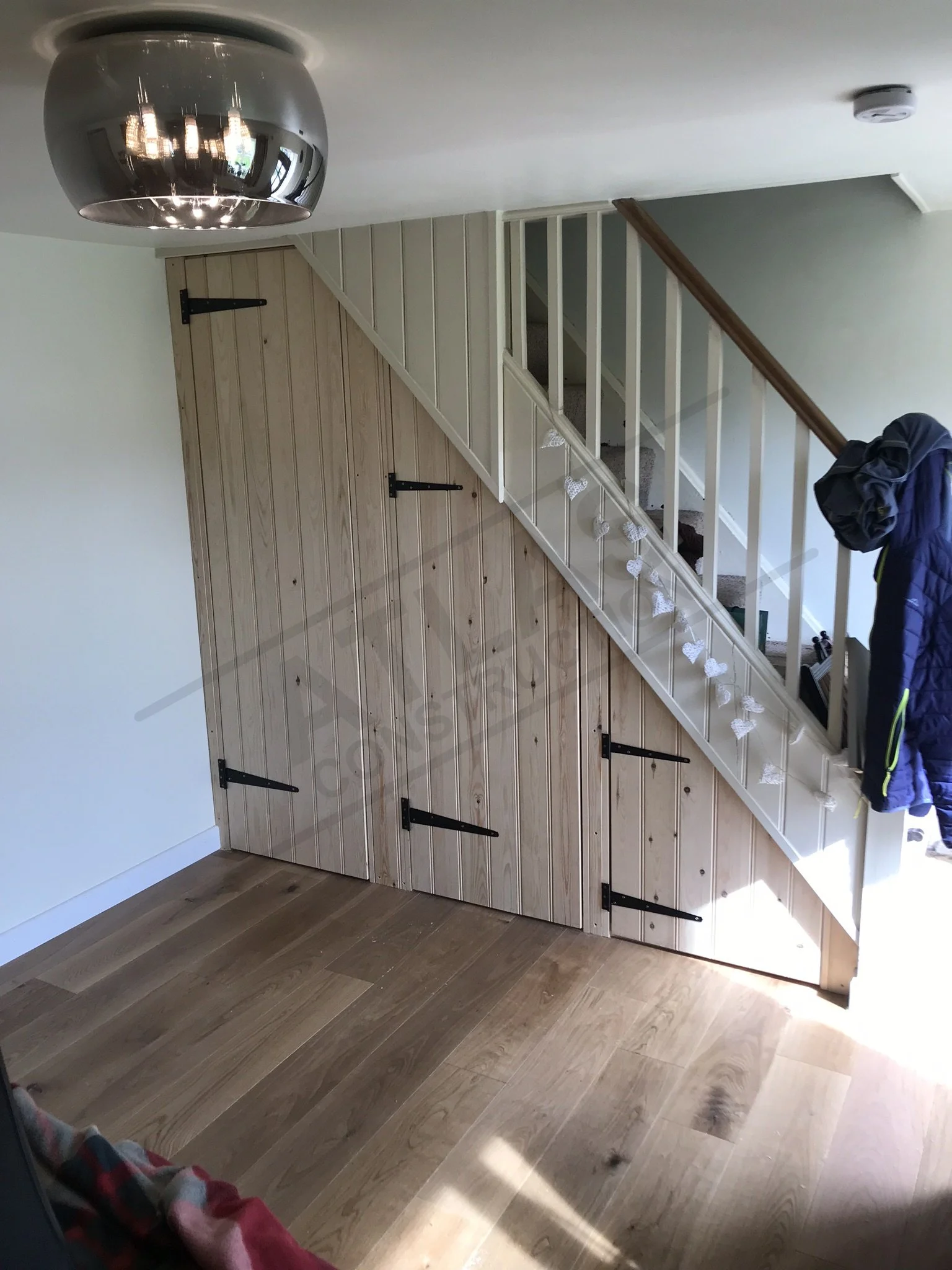 Custom under stair storage